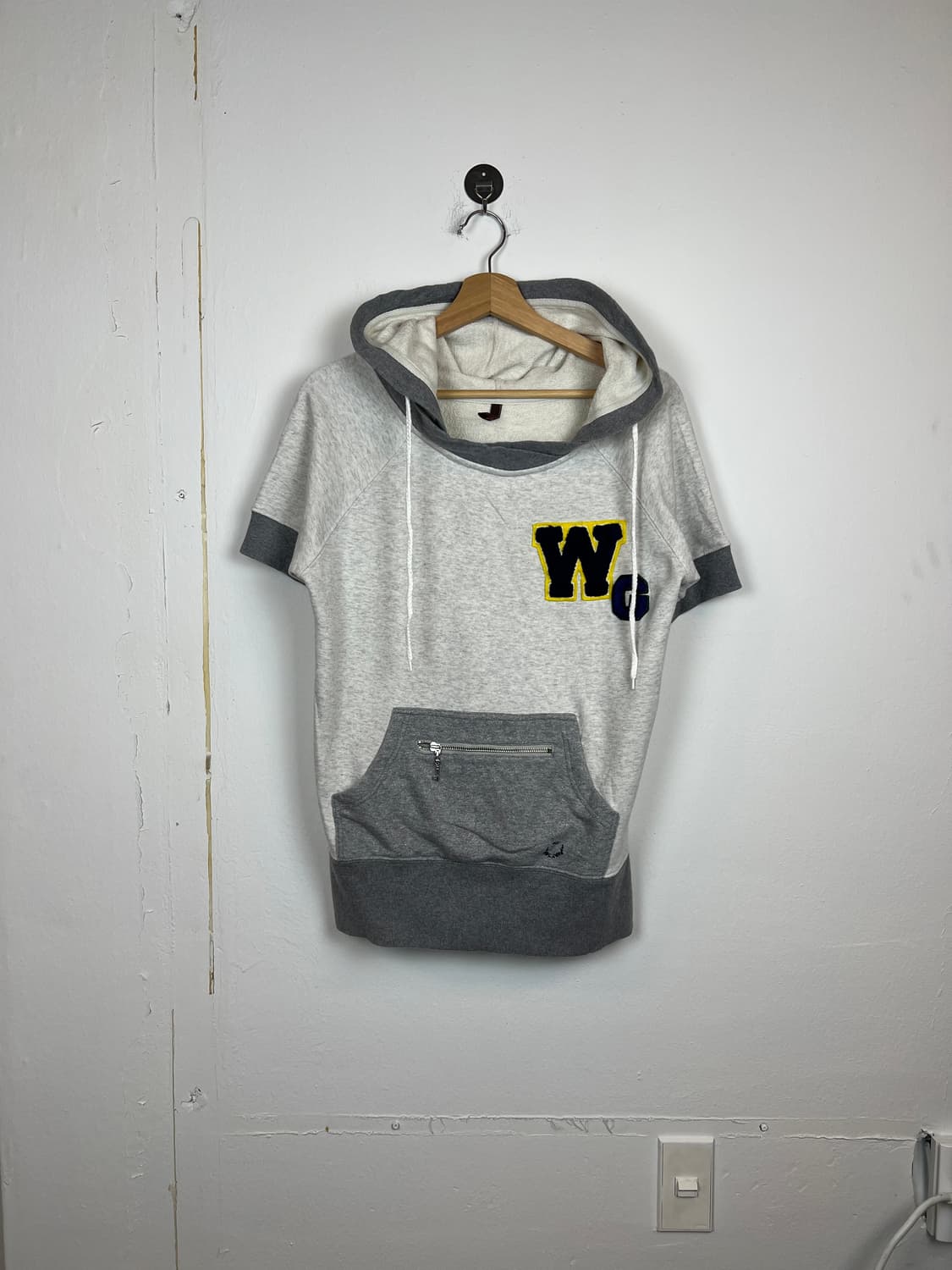 T215 JPN 모리/러블리/Y2K/펑크 반팔 후드티 OS 상품이미지1