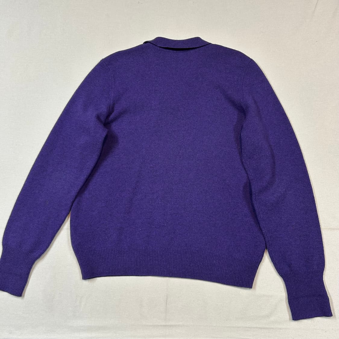 XL) 폴로 랄프로렌 램스울 카라넥 니트 퍼플&그린포니 상품이미지5