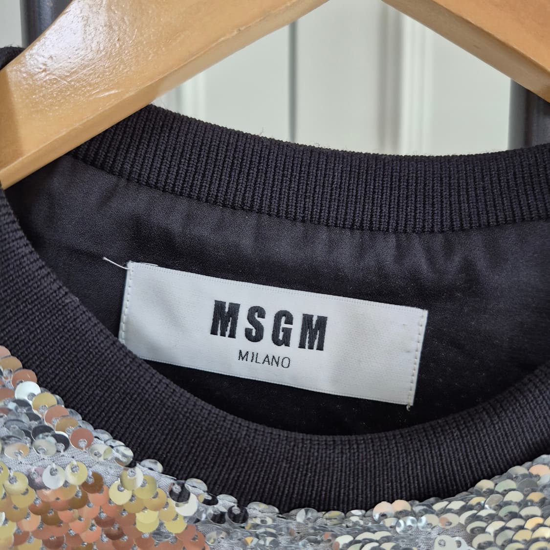MSGM 스팽글 크롭티 상품이미지3