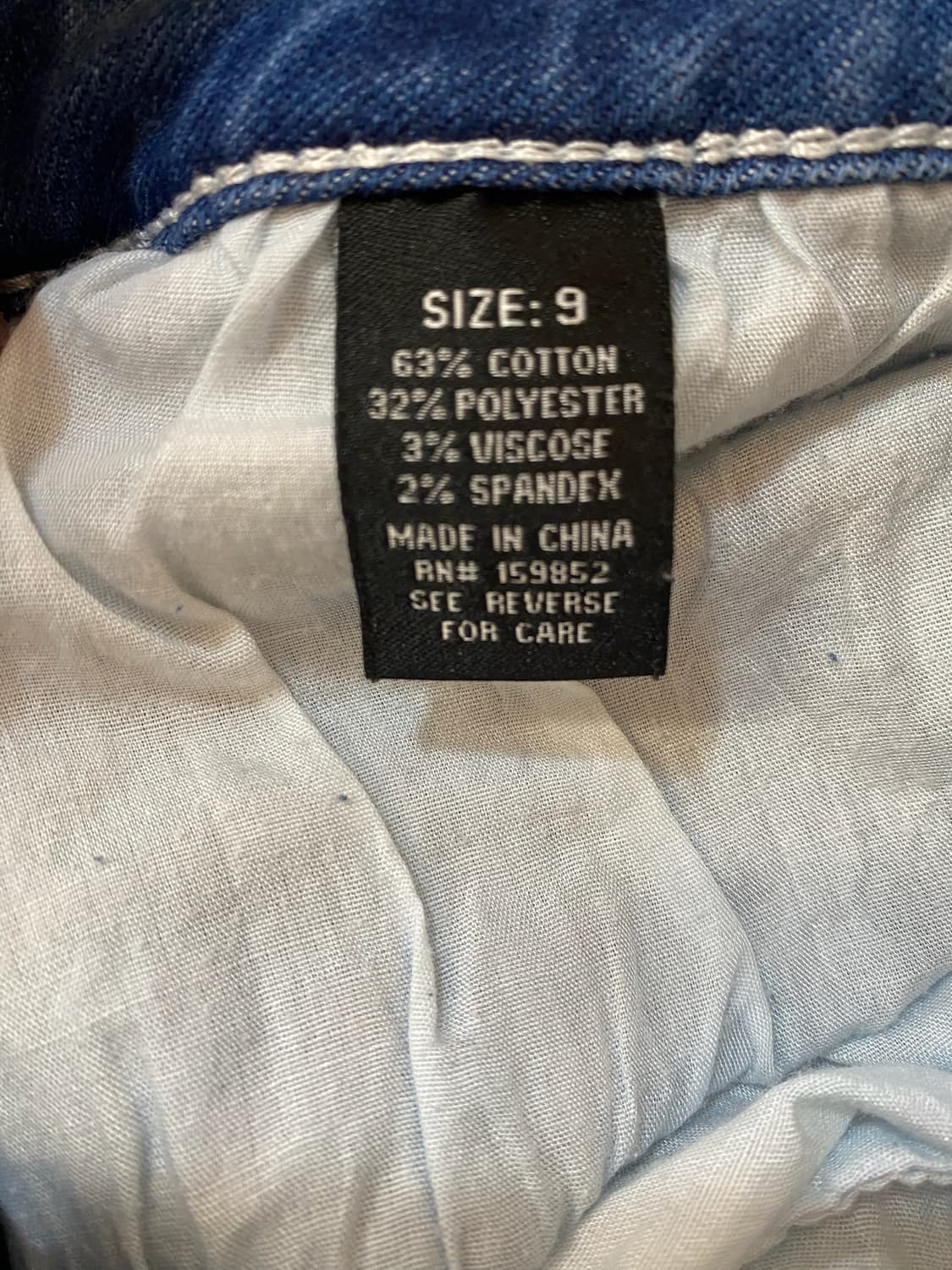 y2k 플레어 크로스 자수 데님 팬츠 상품이미지6