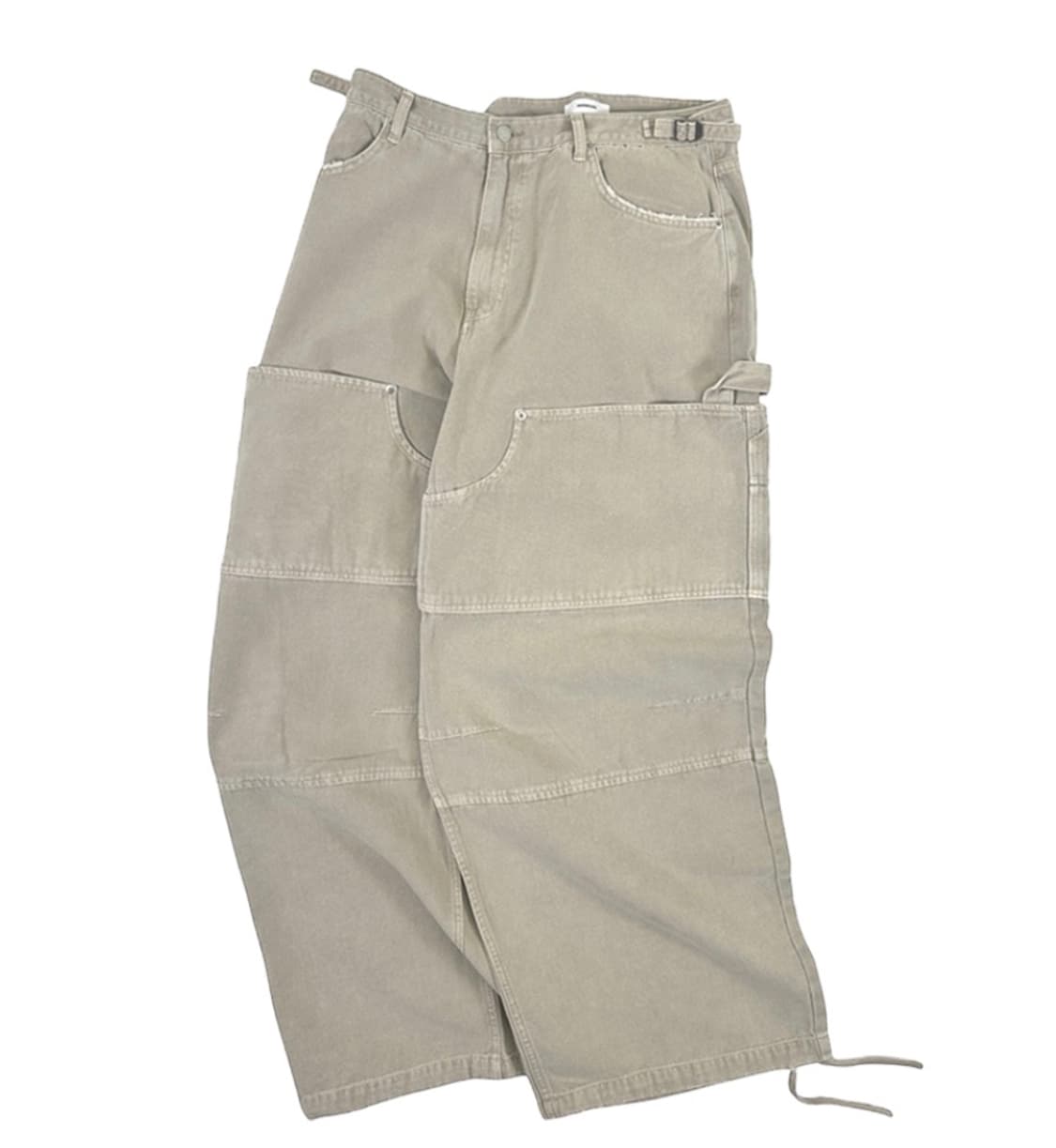 [3][새상품]논노드 더블니 커버 팬츠 빈티지 베이지 상품이미지1