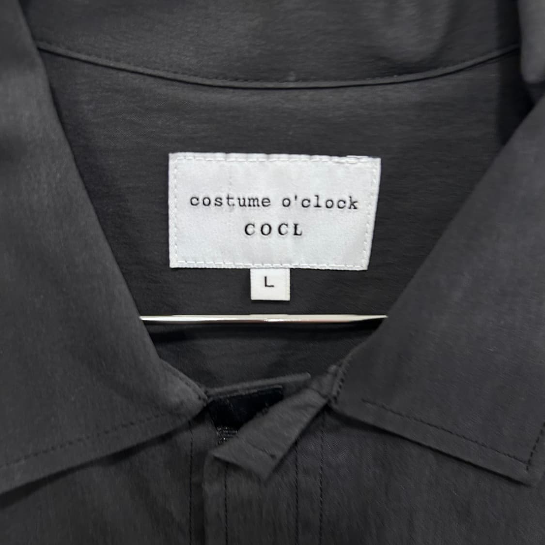 커스텀 어 클락 코튼 오버핏 버튼 셔켓 상품이미지3