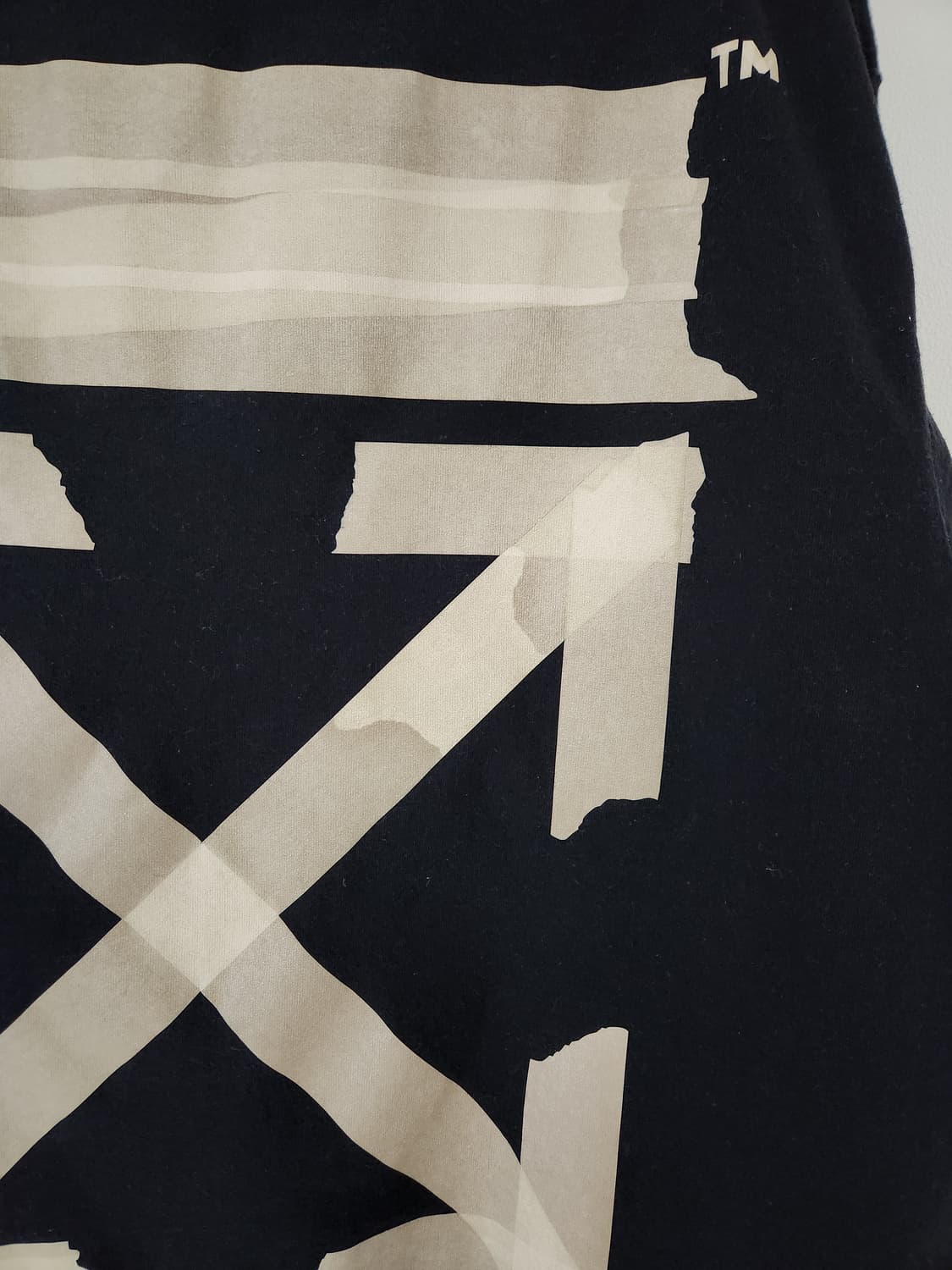 오프화이트 테이프 애로우 블랙 티셔츠 상품이미지8