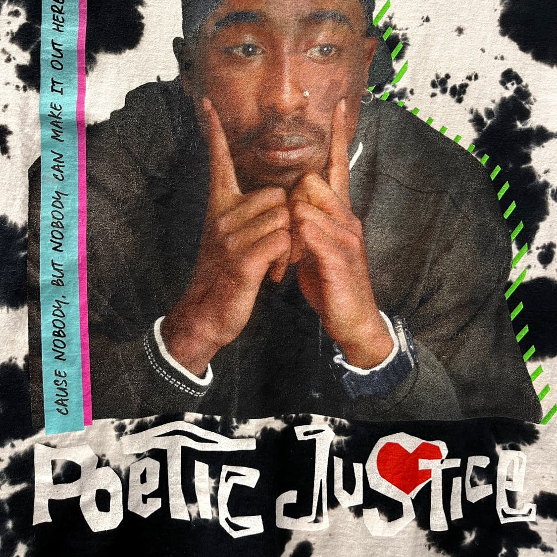POETIC JUSTICE 투팍 샤커 프린팅 반팔 티셔츠 N1674 상품이미지5