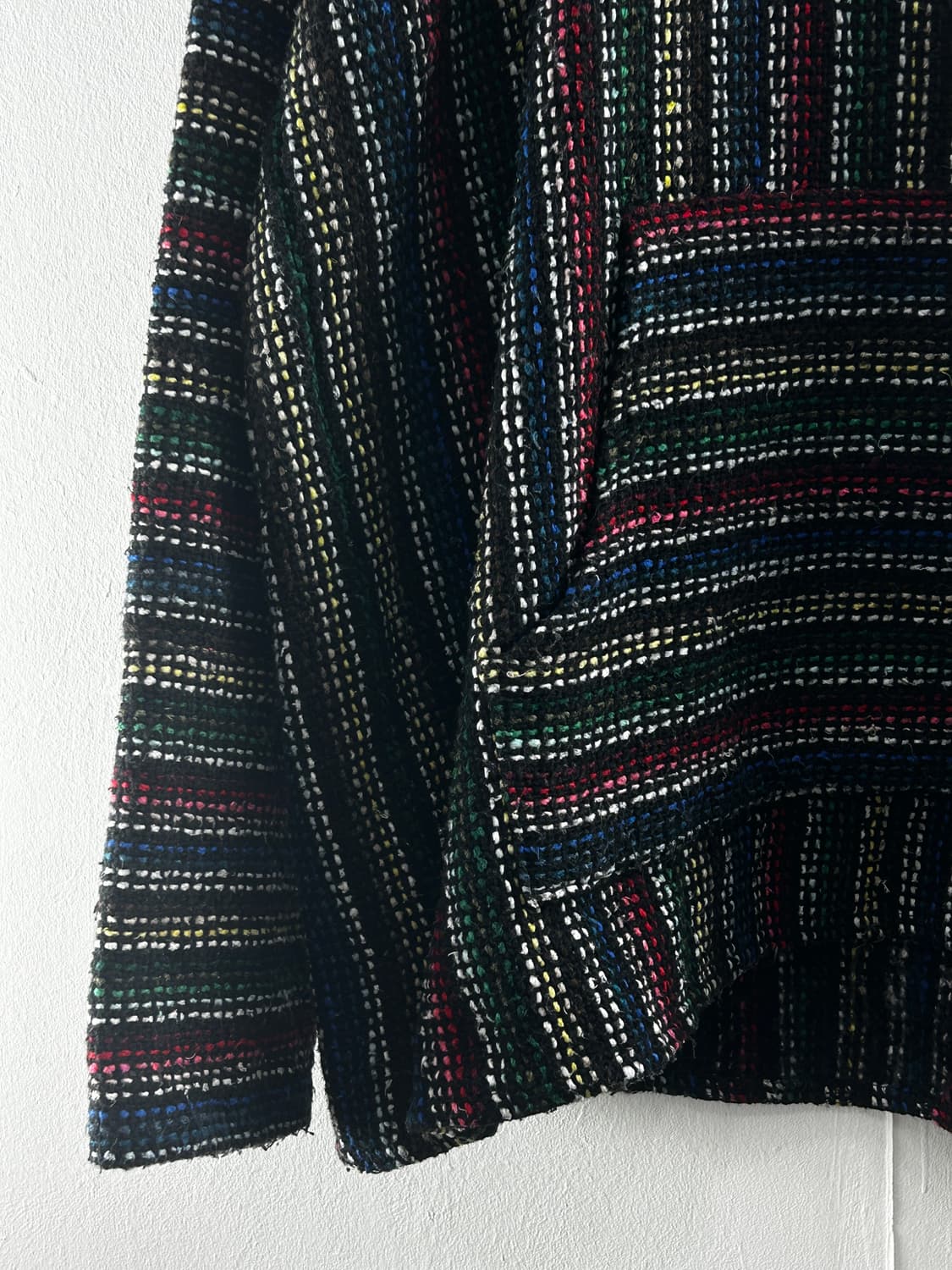 Franks Textiles 멕시코 빈티지 바하 니트 후드티 XXL 판쵸 상품이미지5