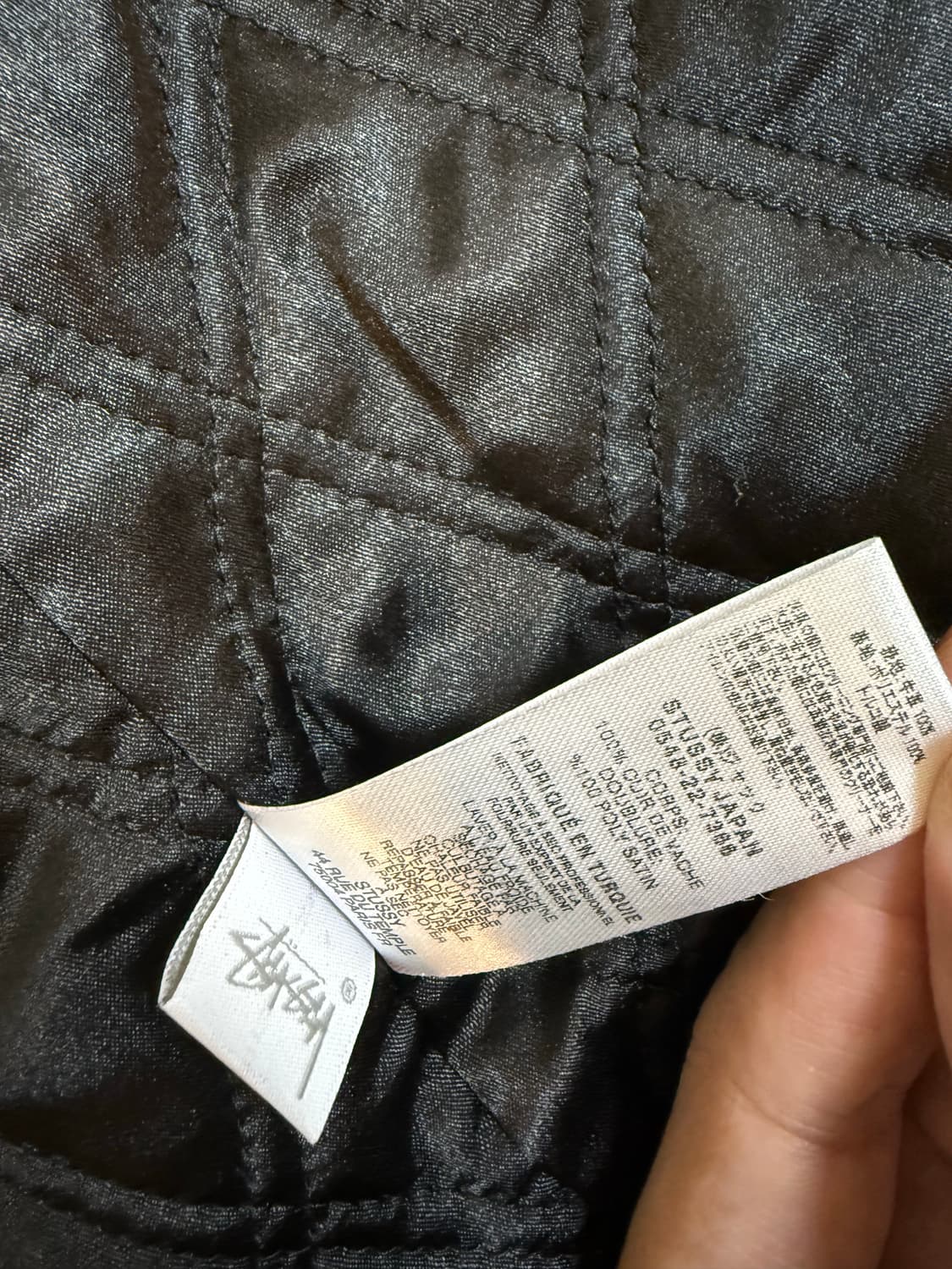 스투시 레더 빙 자켓 블랙 M사이즈 상품이미지8