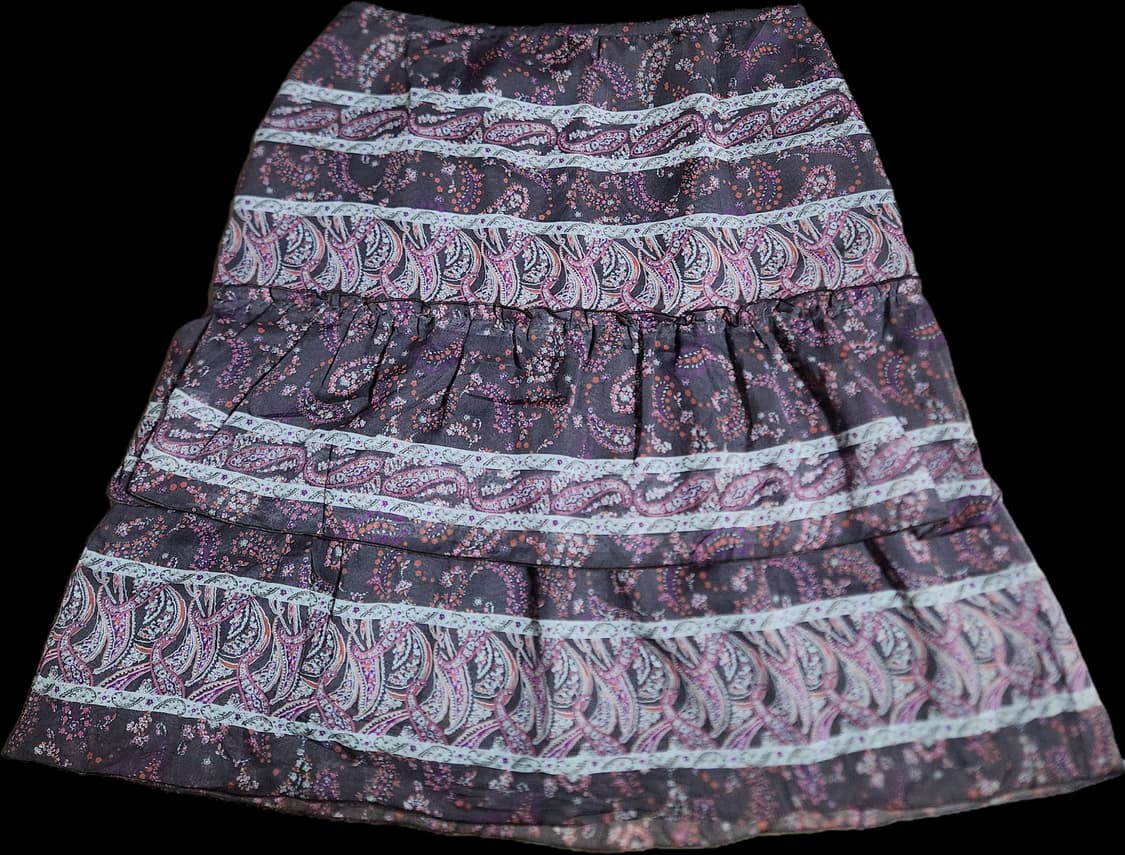 Gran yamaki 오리엔탈 페이즐리 미디스커트 상품이미지1