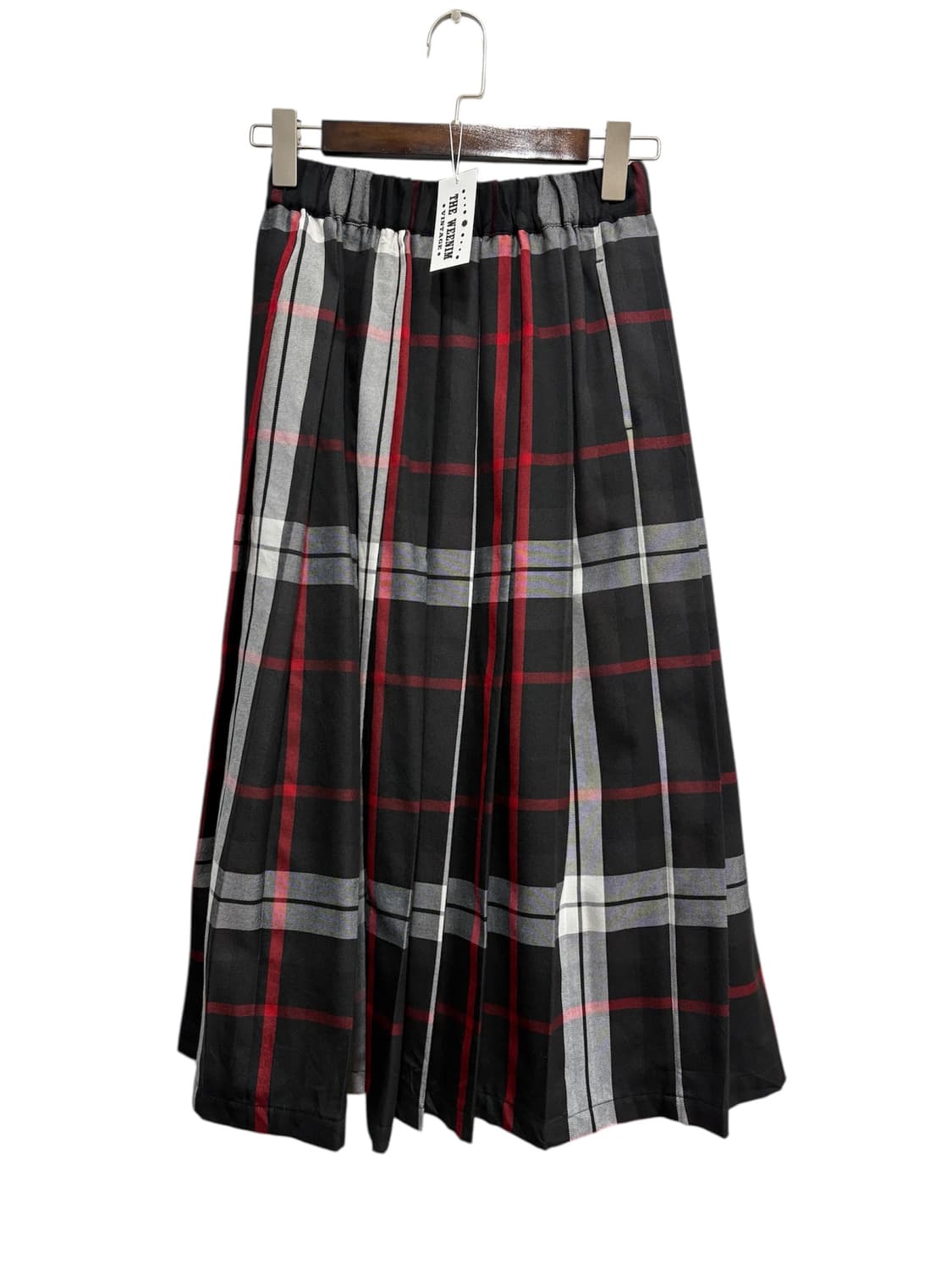 Vintage 체크패턴 롱스커트 상품이미지1