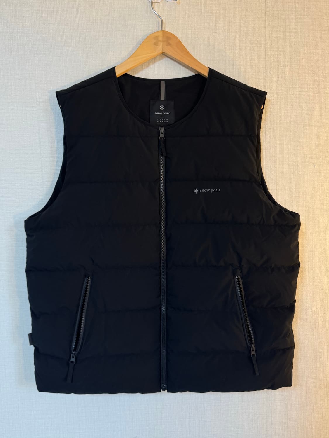 [2XL]스노우피크 경량 패딩조끼 블랙 상품이미지1