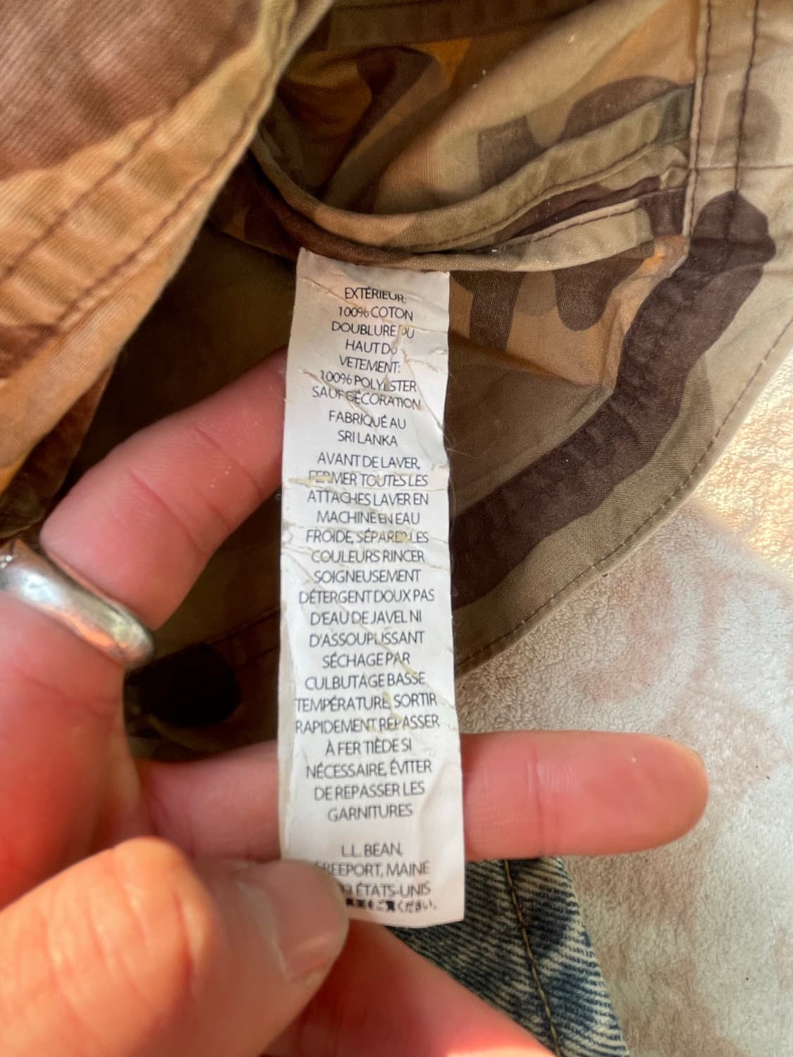 LL Bean 카모 필드자켓  상품이미지7