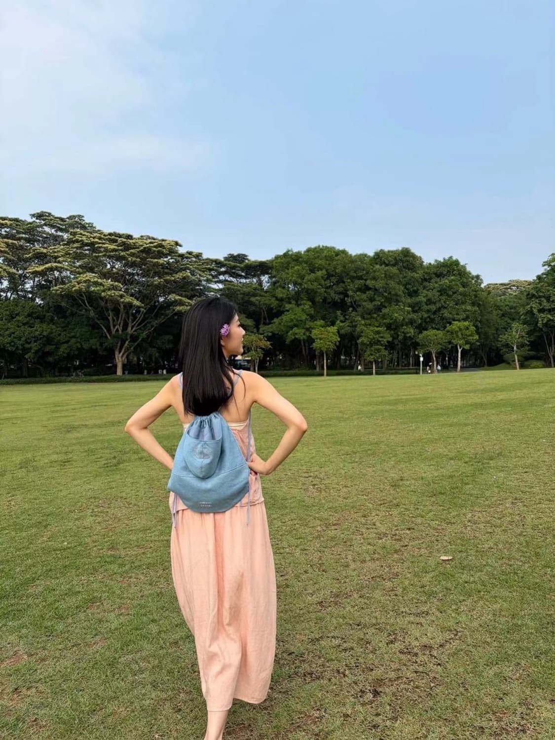 샤넬뷰티  데님컬렉션 드로스트링 복조리형 백팩 상품이미지7