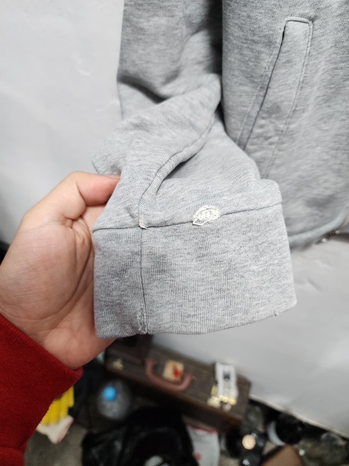 몽클레어 전투용 그레이 집업 상품이미지3