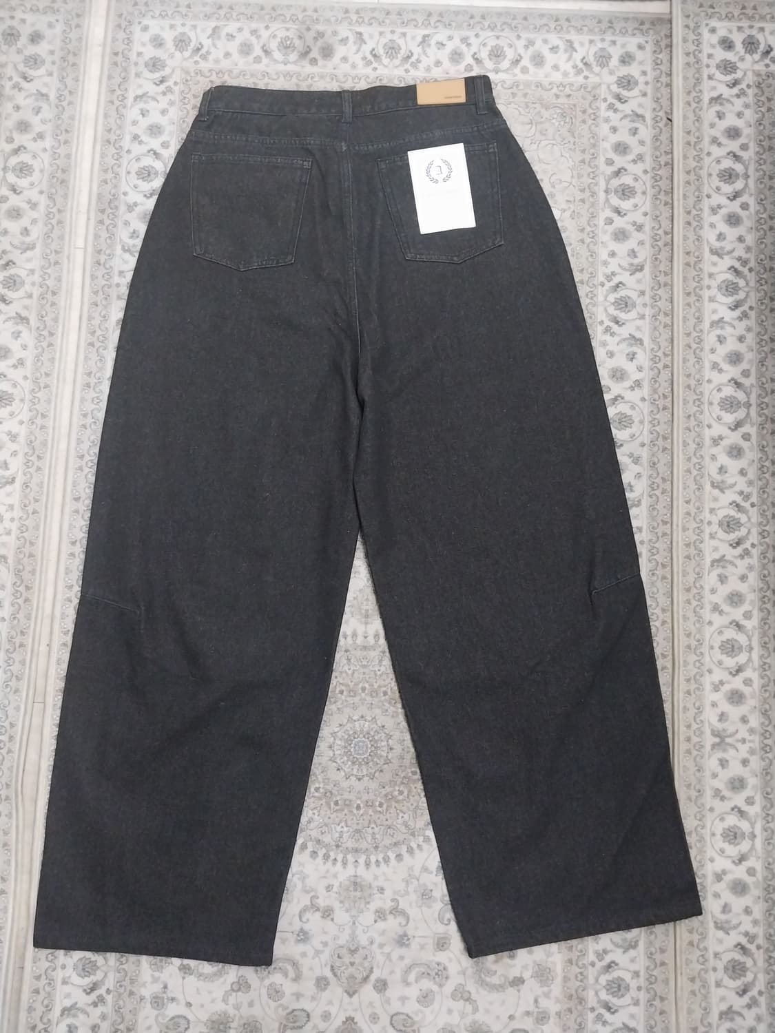 (새상품) Avandress 블랙 와이드 데님 팬츠 M 상품이미지2