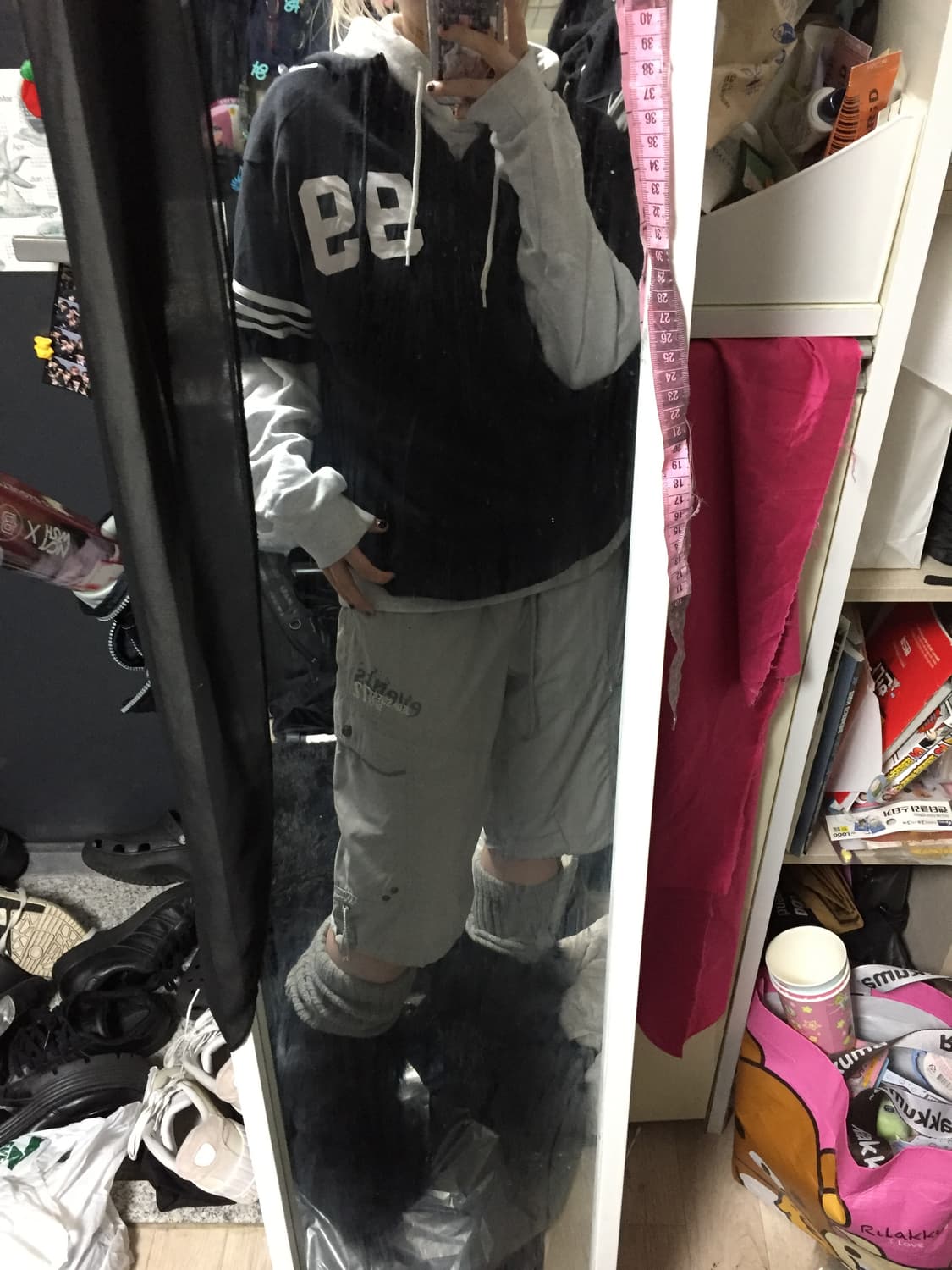 빈티지 아디다스 반팔 집업 카고 팬츠 코디세트 상품이미지3