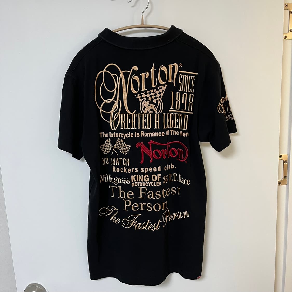 L vtg 치카노스타일 자수 카라티 상품이미지2