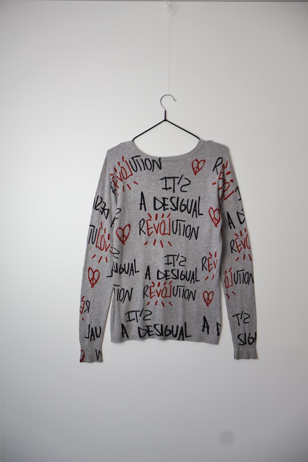 Desigual Gray Graffiti Print knit 상품이미지6