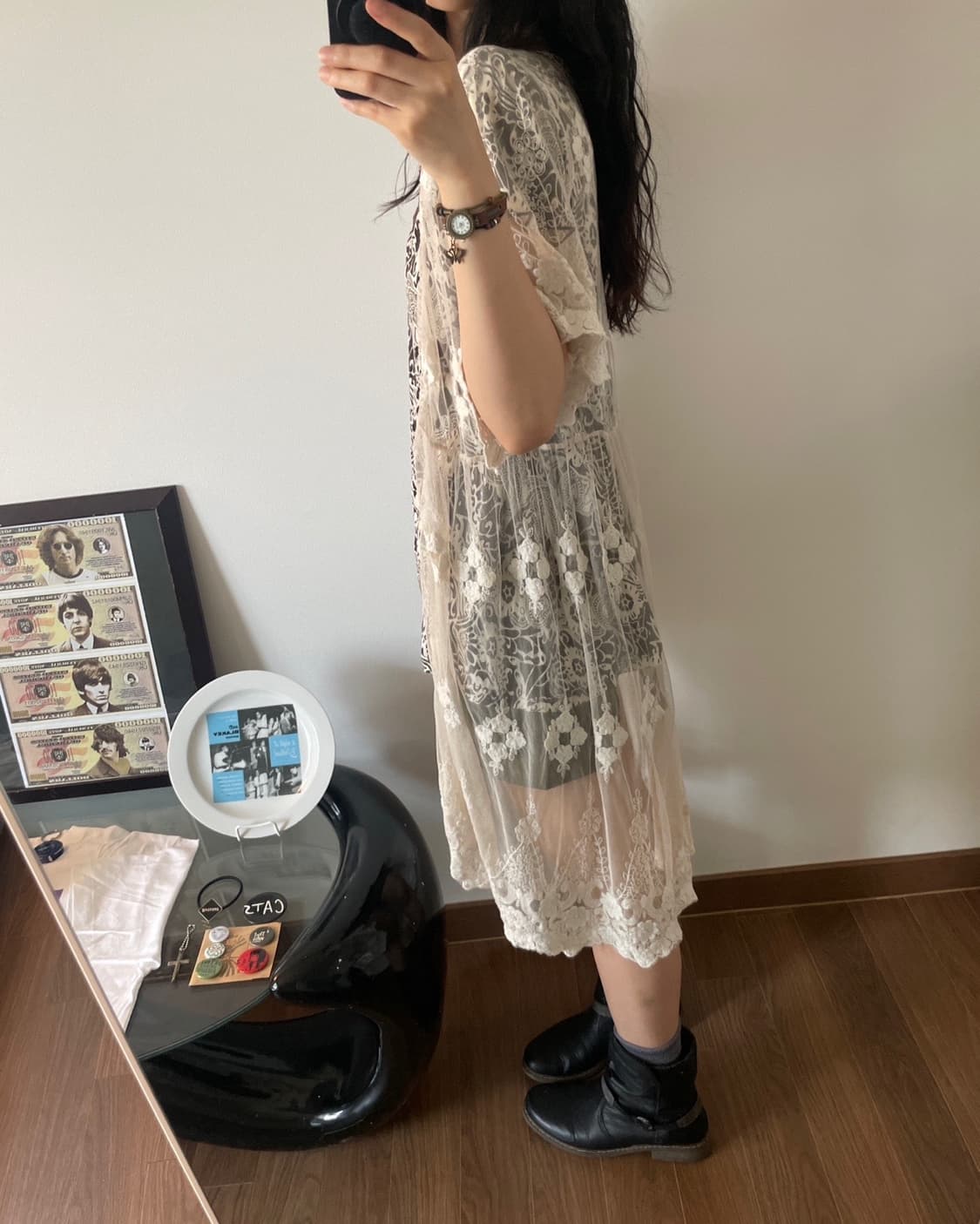 lace long cardigan 상품이미지3