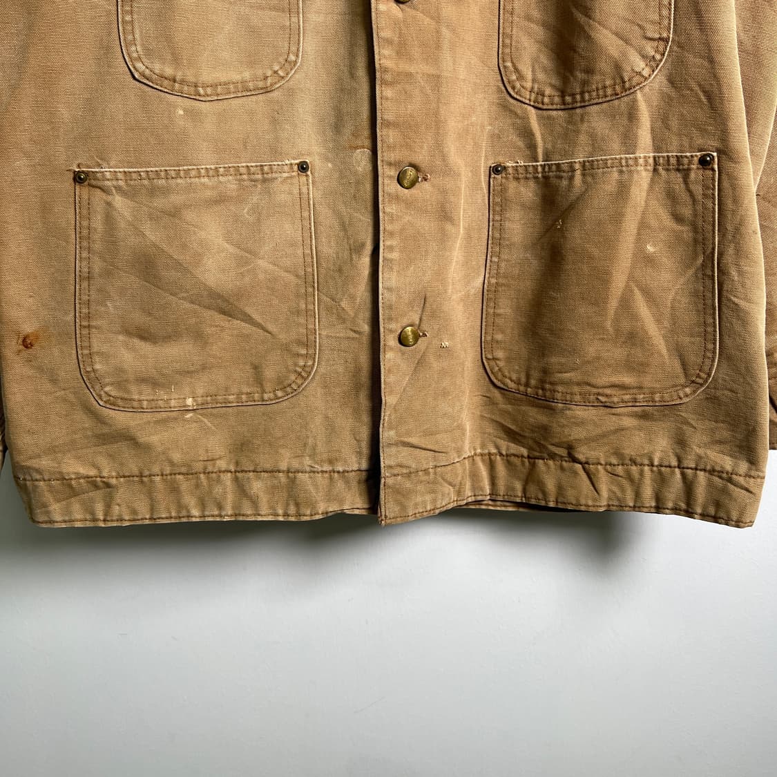 70's made usa 칼하트 6BLC 숫자탭 초어 코트 46 상품이미지4