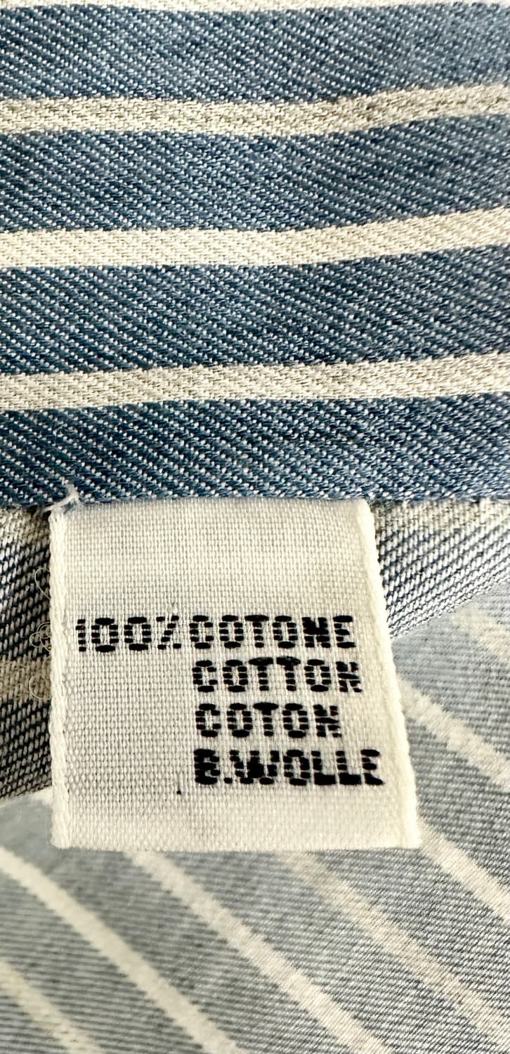 키톤 나폴리 그레이 화이트 스트라이프 셔츠 상품이미지7