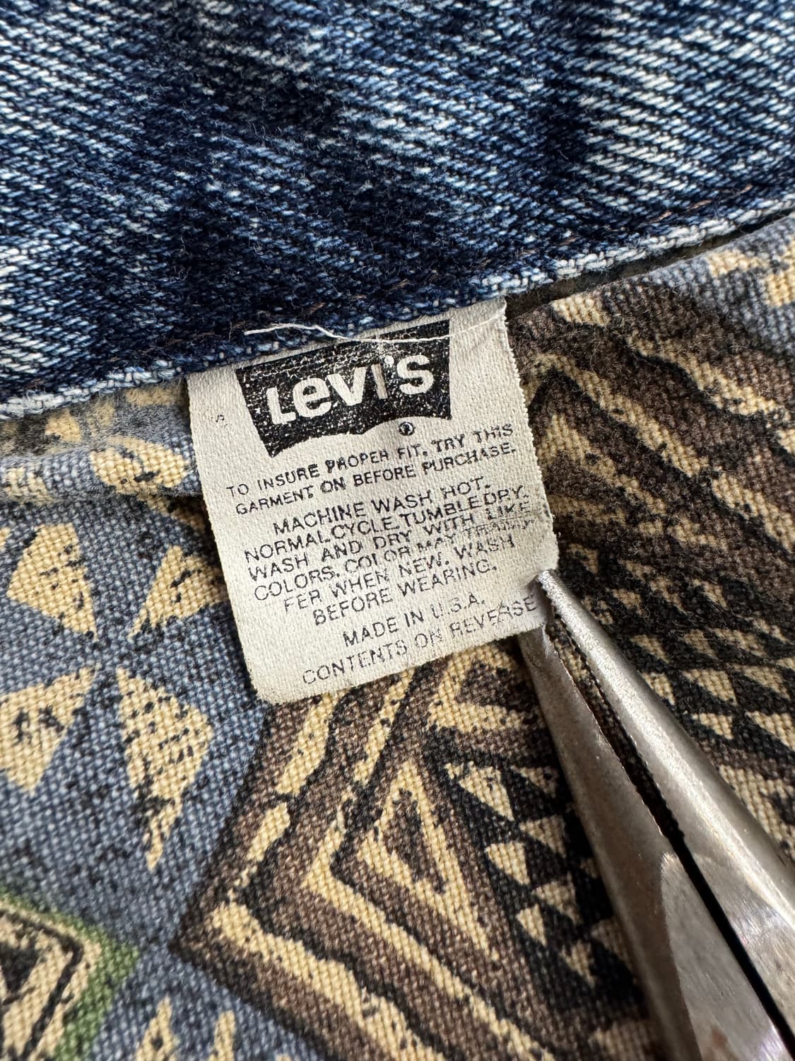 90s 리바이스 플란넬 라이닝 트러커 자켓 상품이미지7