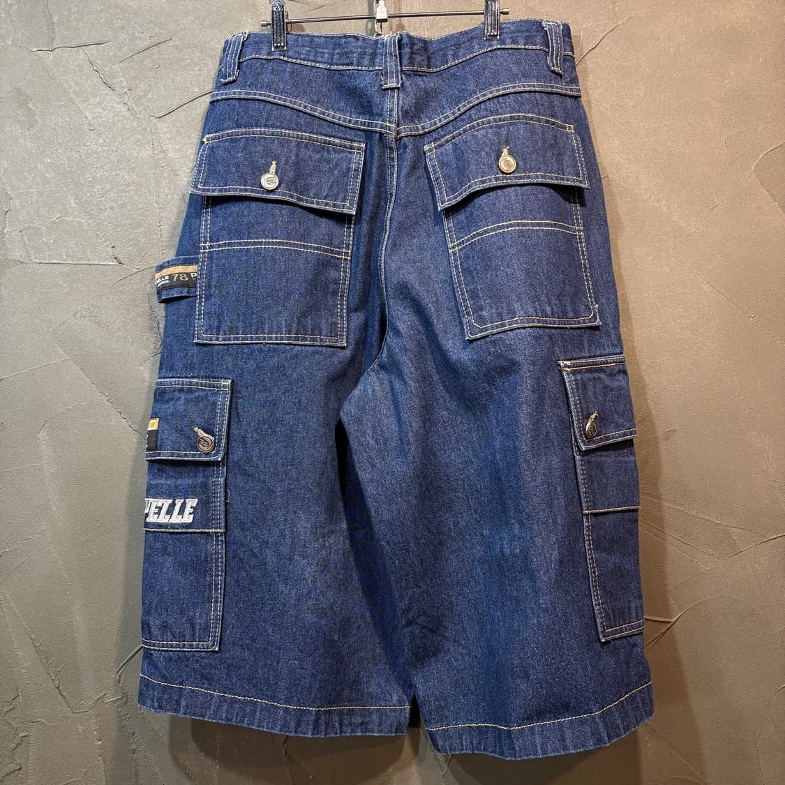 [XL] PELLE PELLE 펠레펠레 데님 카고 버뮤다 팬츠 상품이미지5