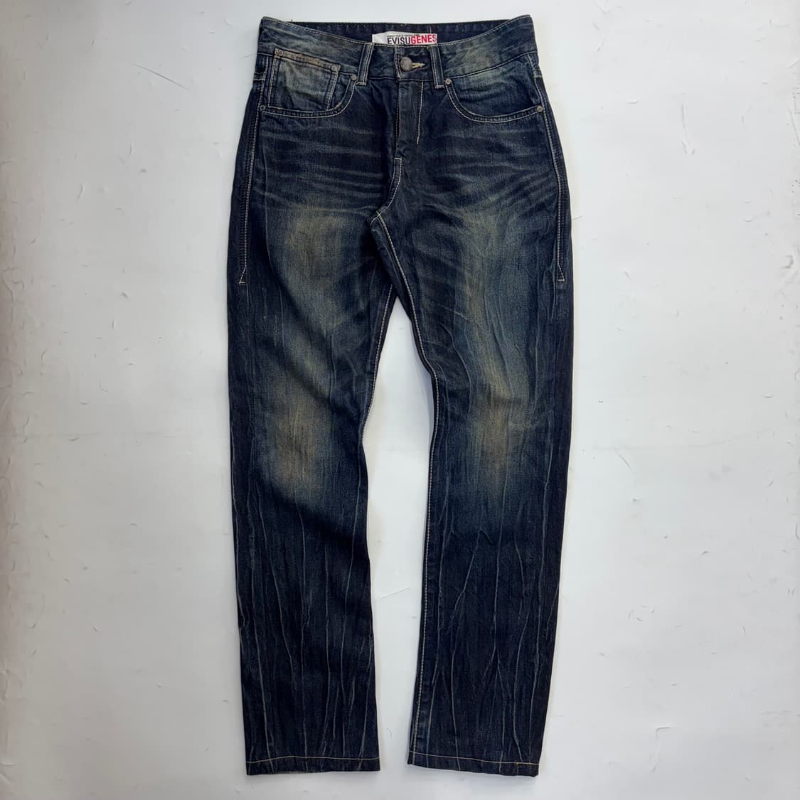 에비수(EVISU) 자수 포인트 워싱 데님 팬츠 상품이미지2