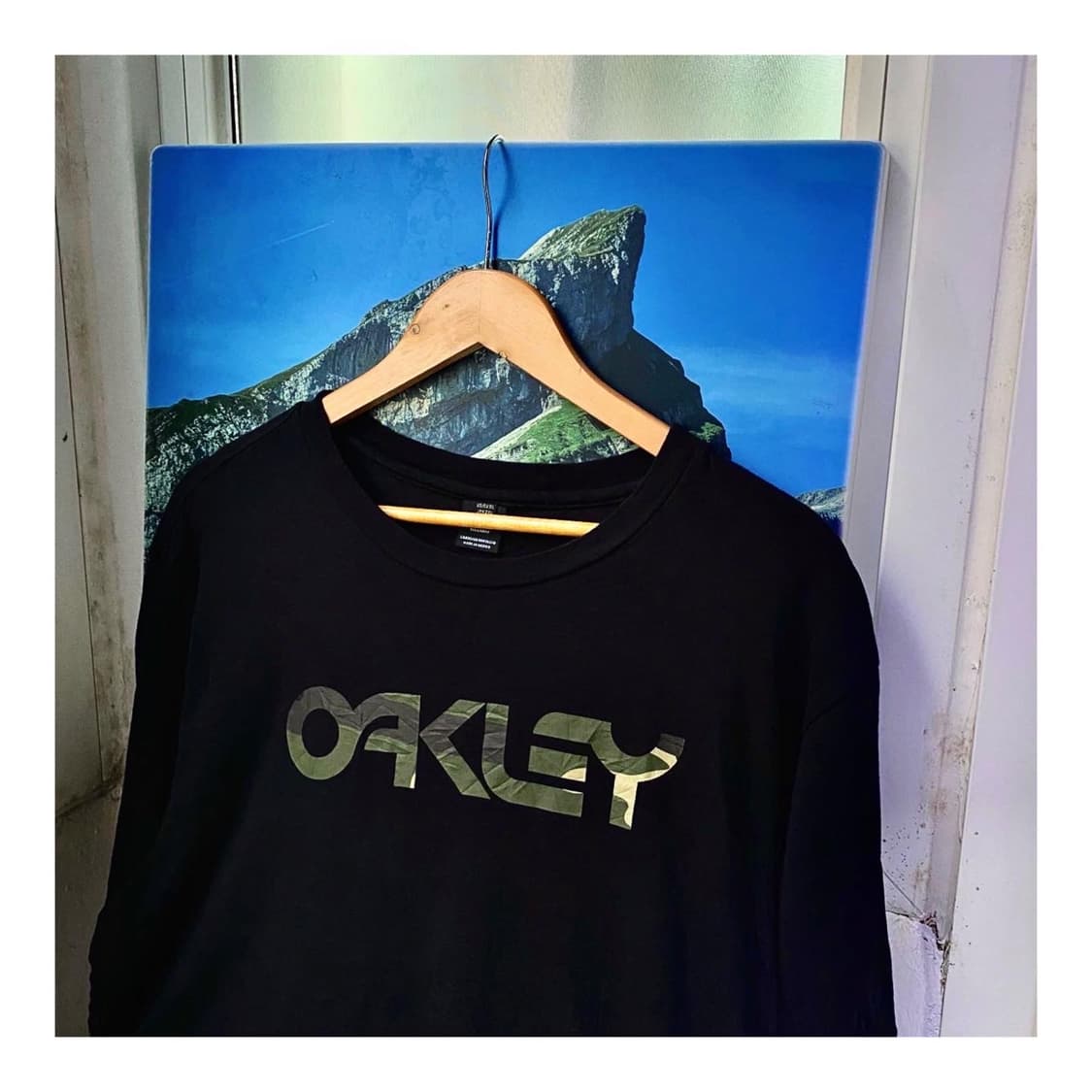 오클리 카모 로고 일본 빈티지 오버핏 반팔 티셔츠 상품이미지1