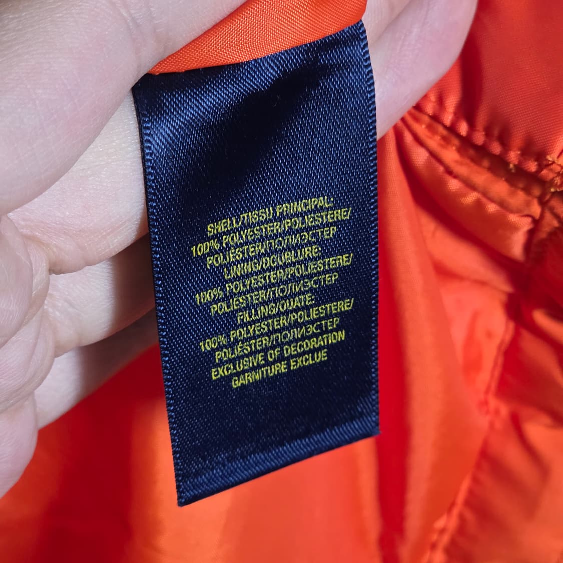 폴로 오렌지 카키 코듀로이 누빔 경량 자켓 상품이미지10