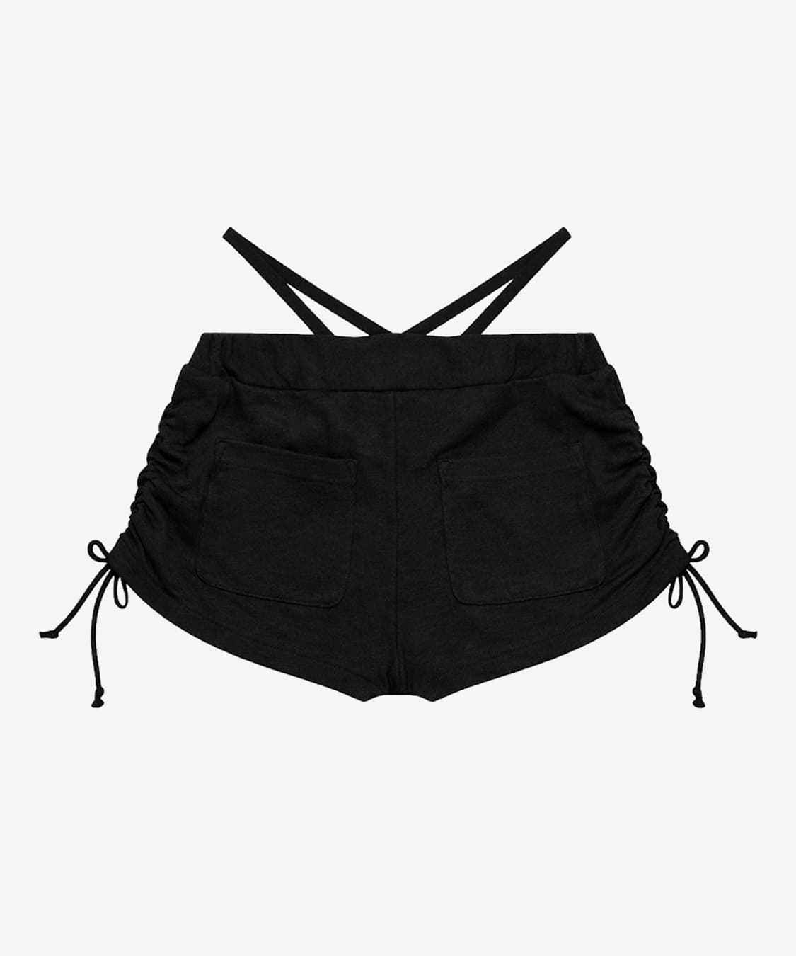 블랙퍼플 Shadow Loop Short pants black 상품이미지2