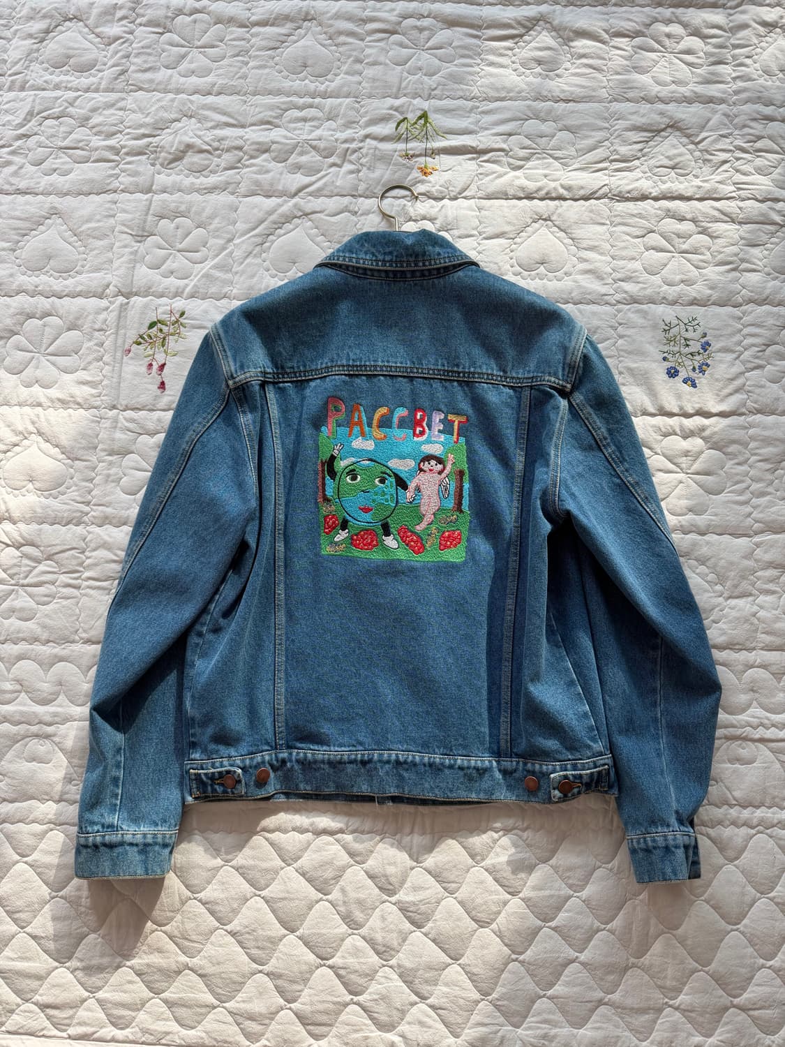 라스벳 고샤루브친스키 자수디테일 데님자켓 made in Italy🇮🇹 상품이미지1