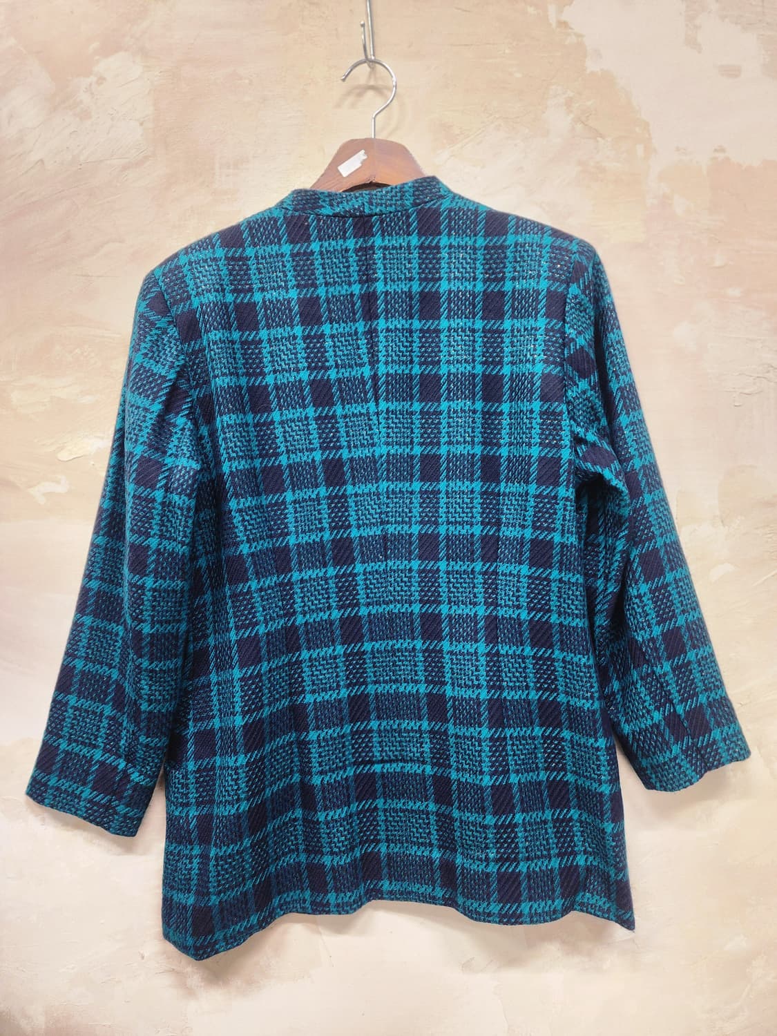 일본빈티지 울 체크 자켓 상품이미지5