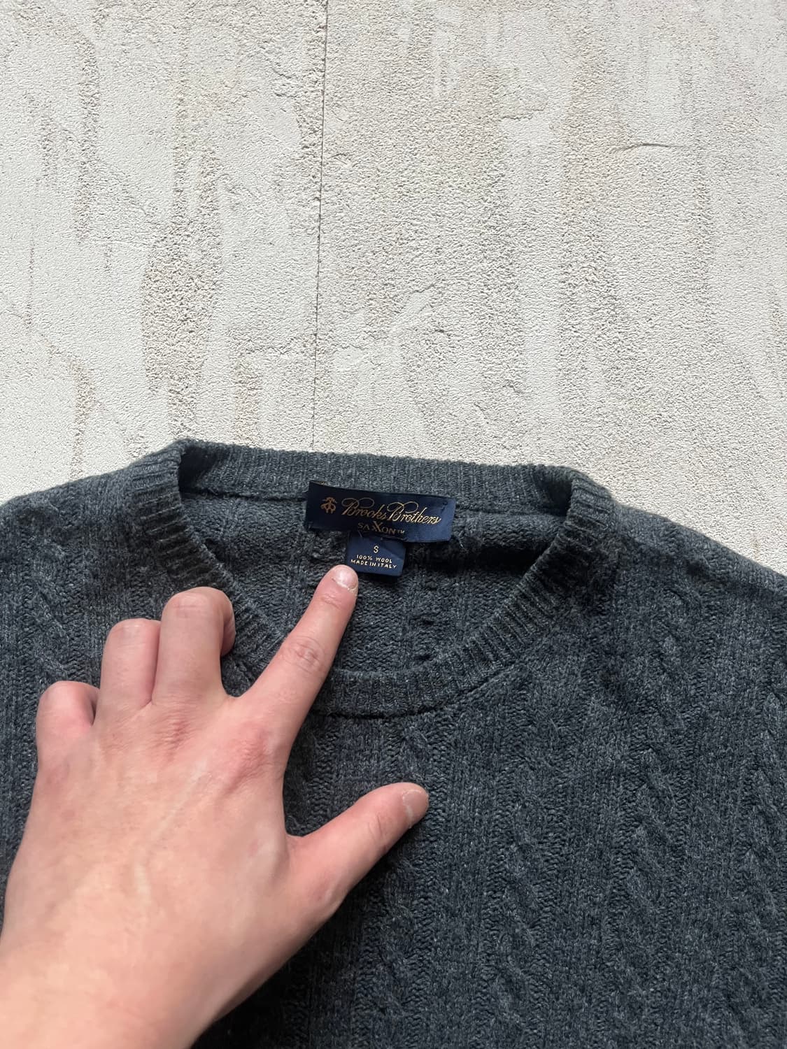 XL) 이태리 생산 브룩스 브라더스 울 니트 상품이미지2