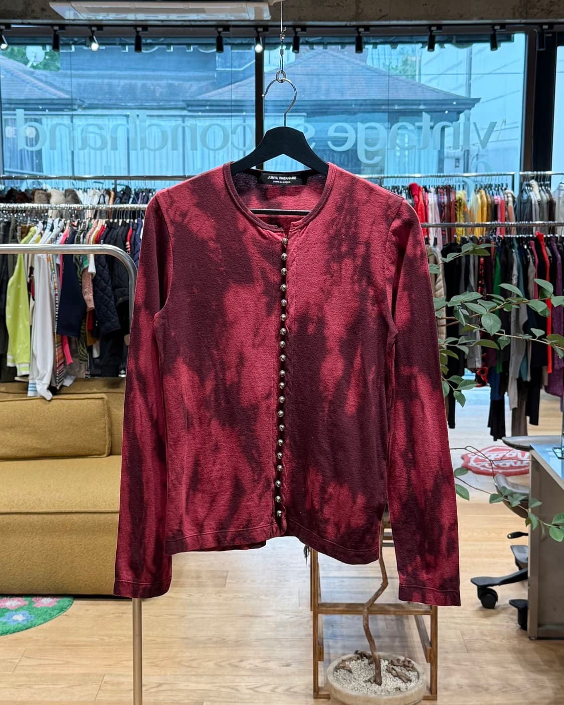 준야 와타나베 AD2004 벨 텍스처 타이 다이 롱 슬리브 상품이미지1