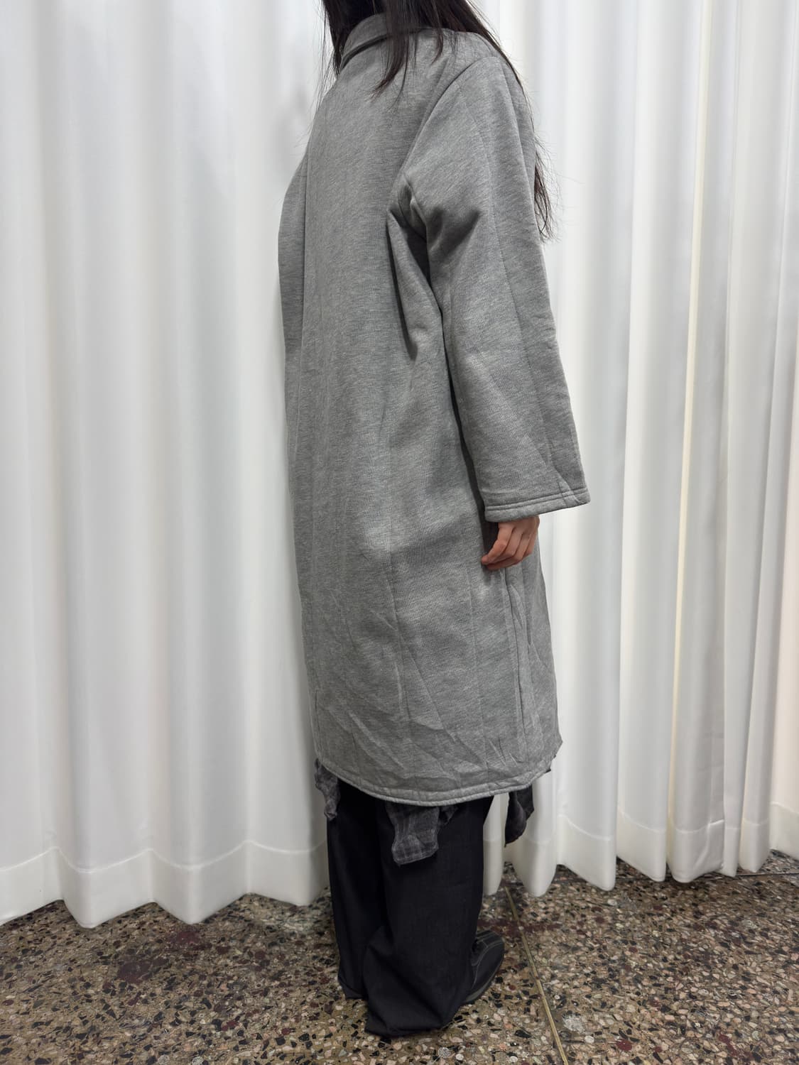 gray mori neko pocket coat 상품이미지5