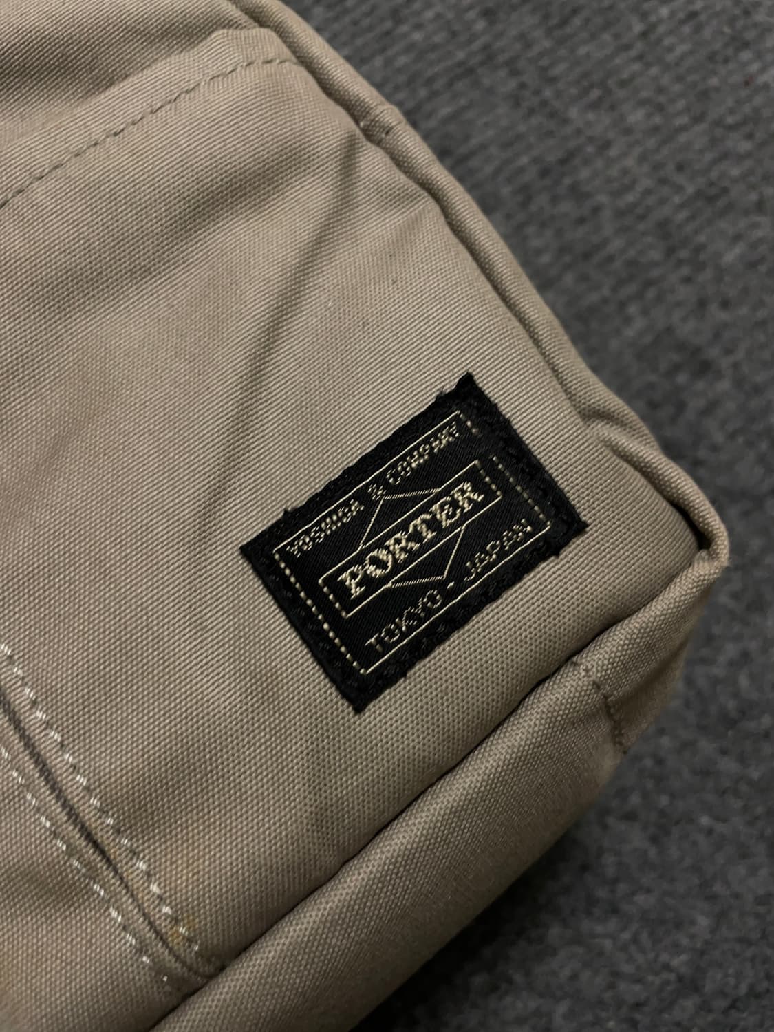 포터 베이지 코튼 미니 보스턴백 상품이미지2