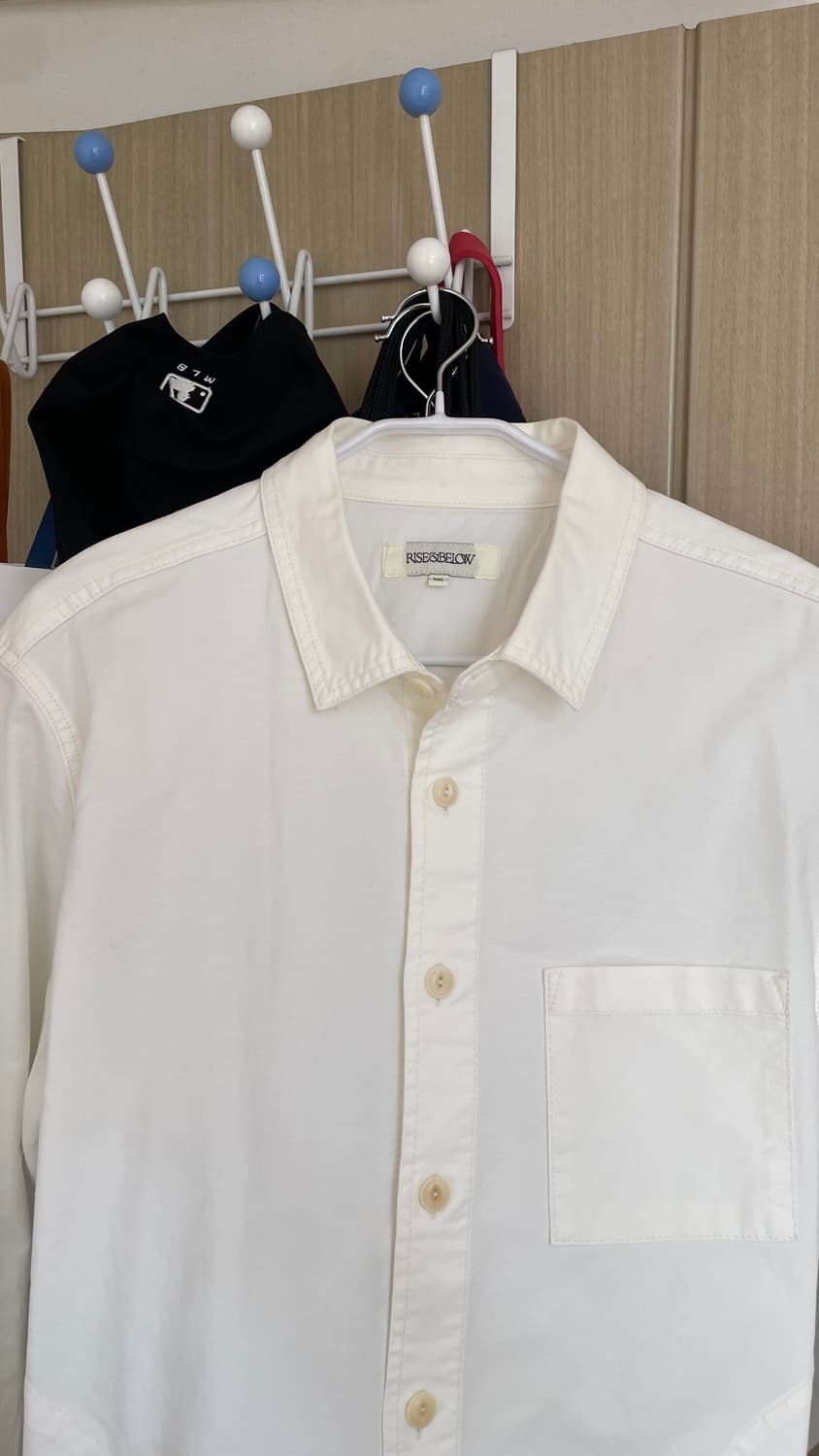 라이즈앤빌로우 post oxford 메카닉 셔츠 아이보리 상품이미지2