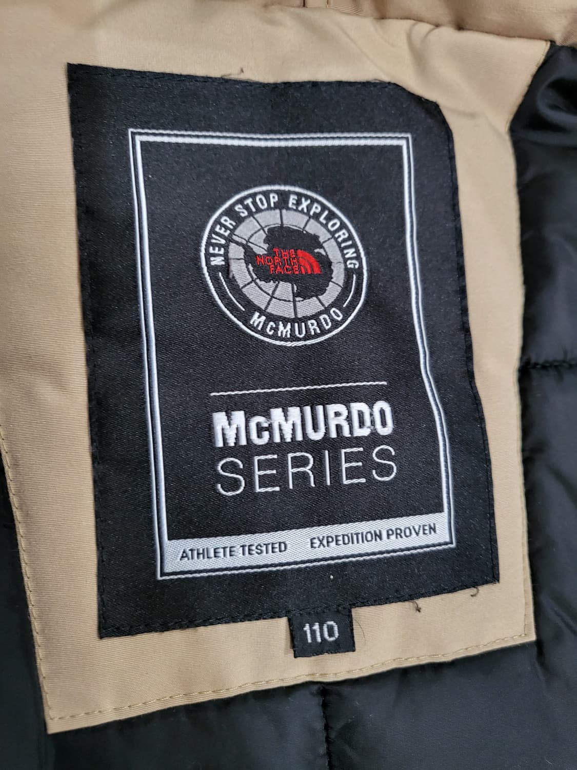 노스페이스 베이지 퍼 후드 점퍼 상품이미지5