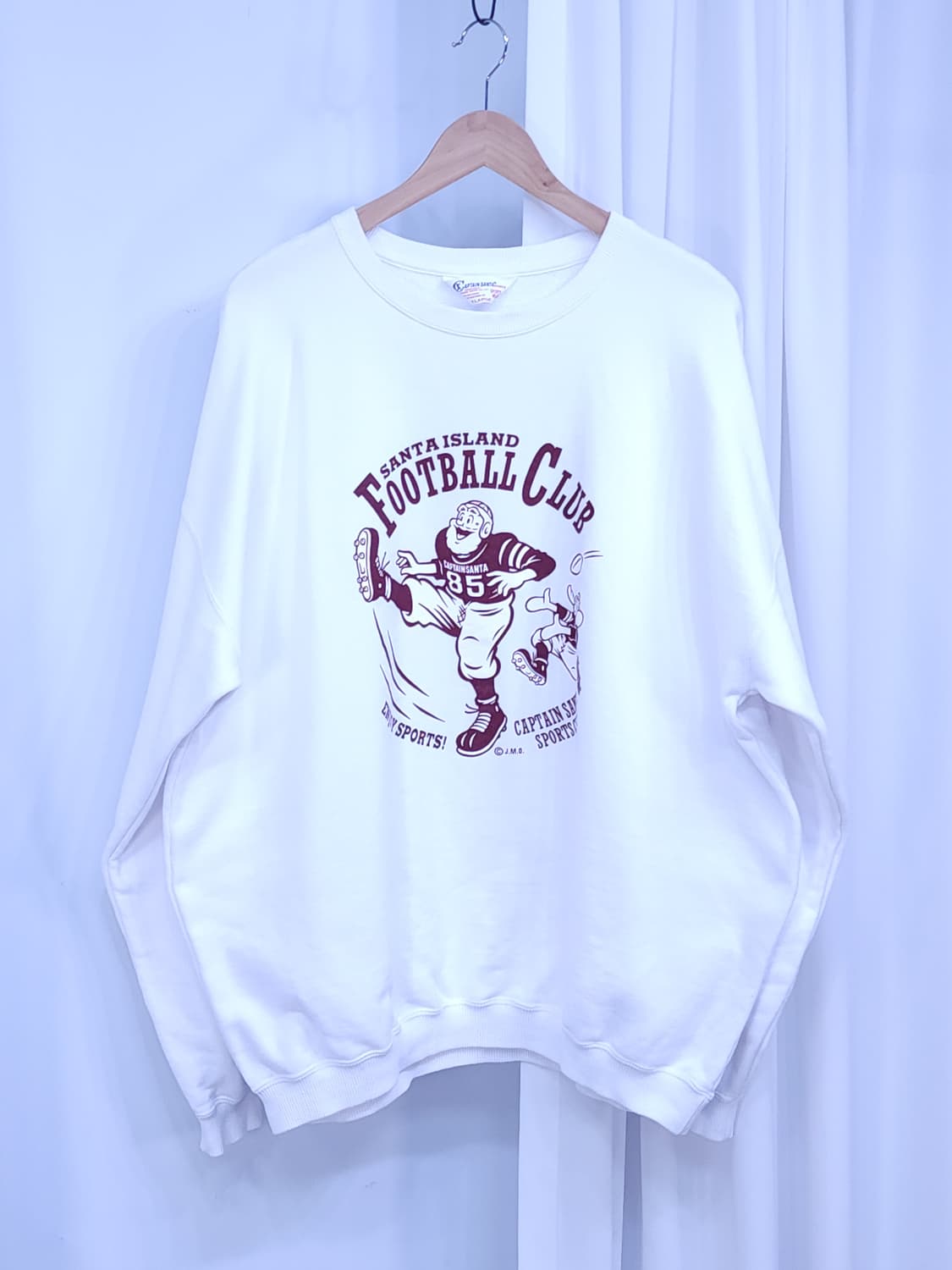 캡틴산타 XL 화이트 맨투맨  상품이미지5