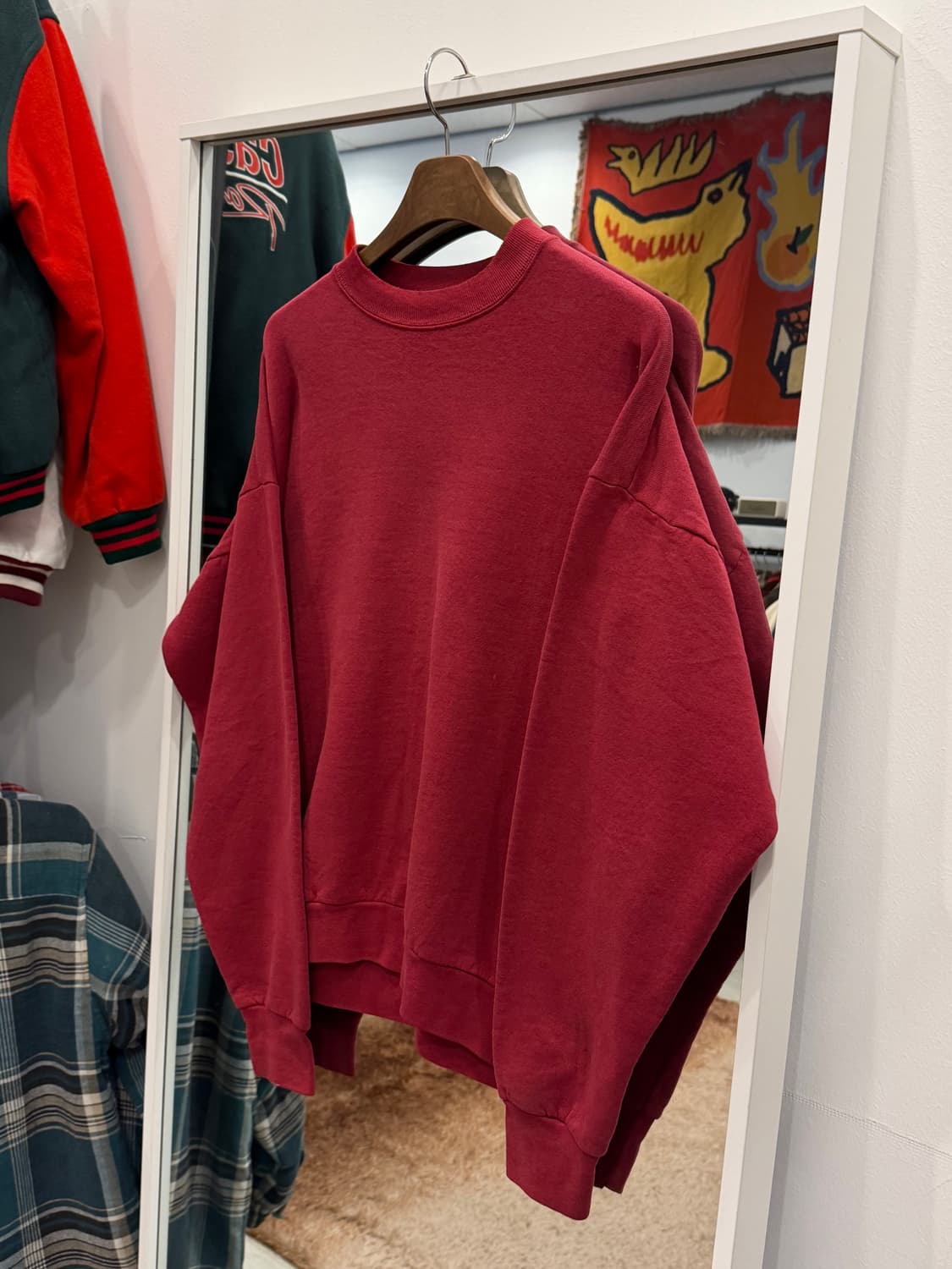 80s Fruit of the loom 빈티지 플레인 스웻셔츠 (USA) 상품이미지1