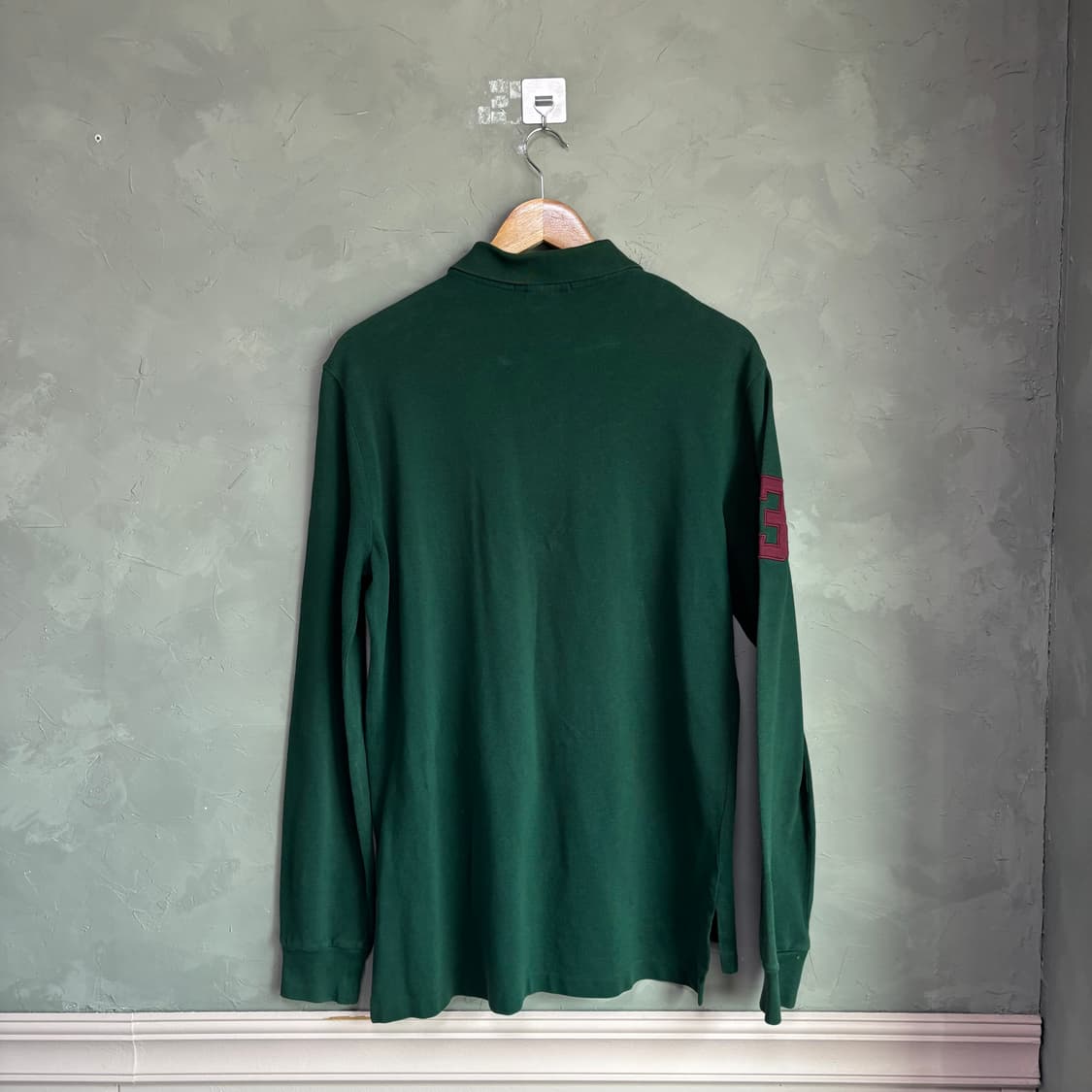 폴로 랄프로렌 빅포니 카라티 롱슬리브 그린 버건디 상품이미지6