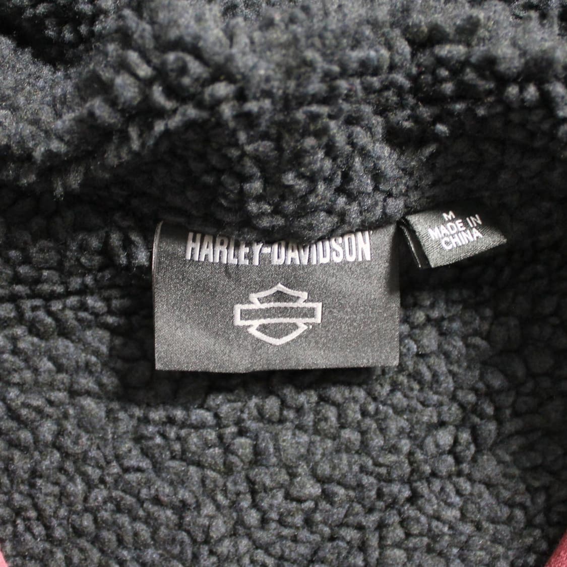 Harley-Davidson 할리 데이비슨 버건디 기모 후드집업 상품이미지5