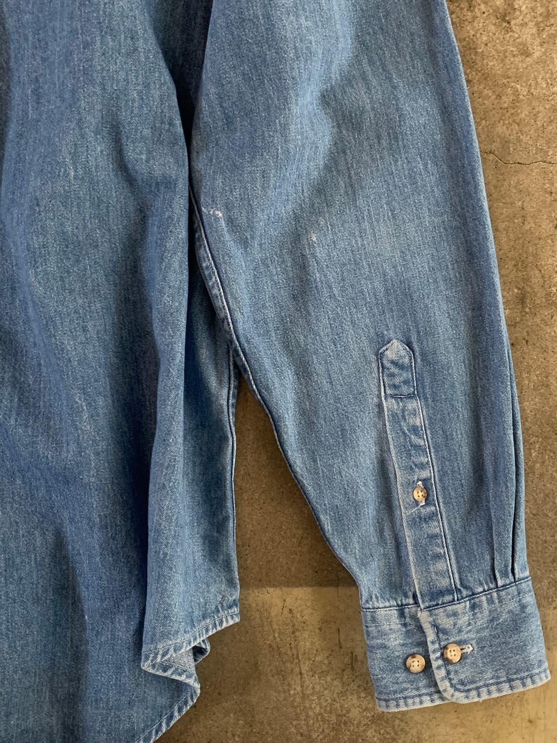 90s 갭 데님 버튼다운 셔츠 Made in USA 상품이미지7