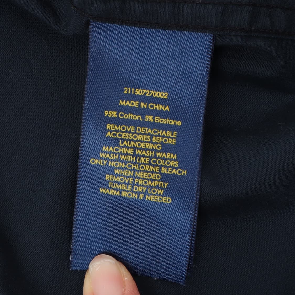 폴로 랄프로렌 우먼스 네이비 코튼 셔츠 상품이미지9