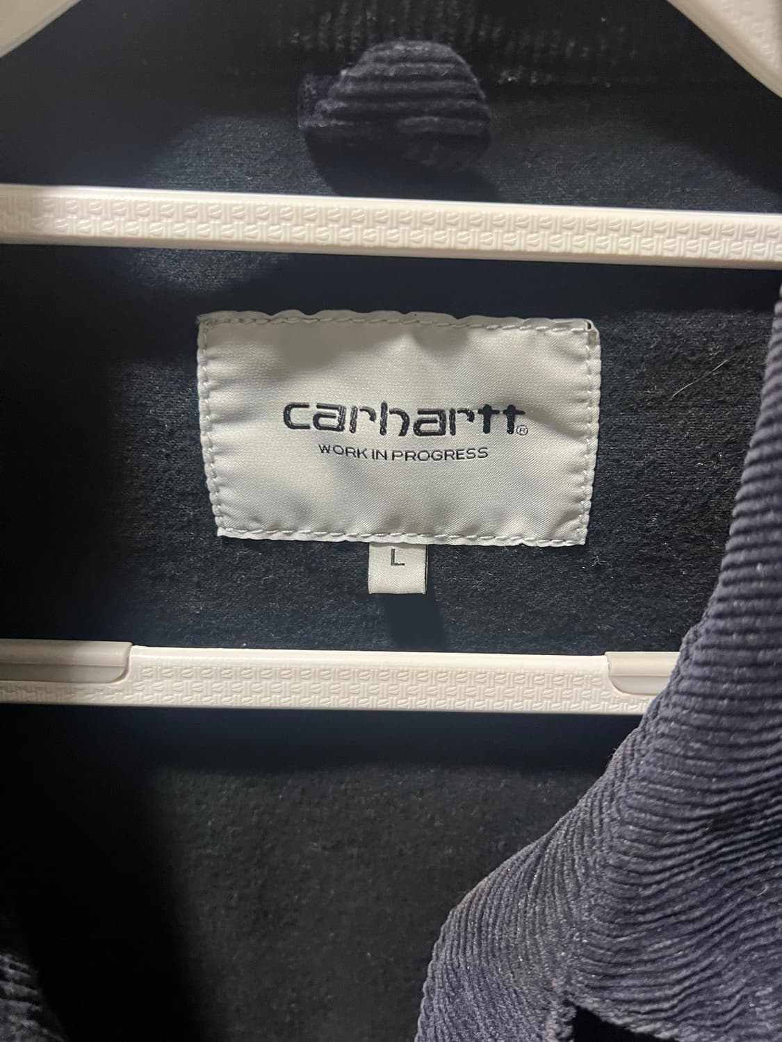 [M]칼하트 wip 메디슨 코듀로이 자켓 다크네이비 상품이미지2