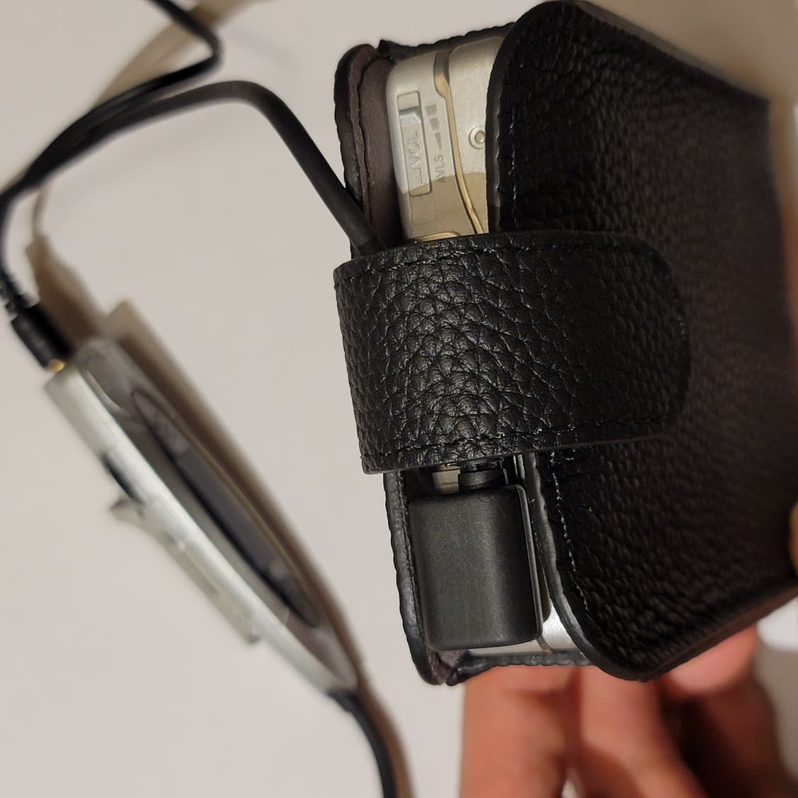 신품 소니 워크맨 카세트  WM-F707 용 명품급 천연 가죽 케이스 상품이미지9