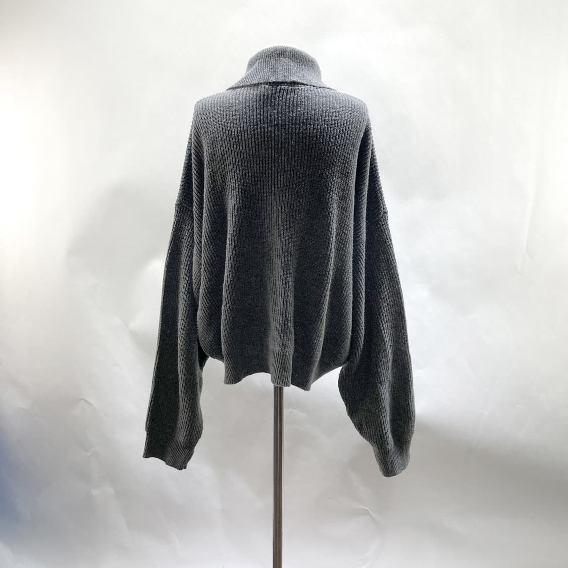 어반드레스 여성루즈핏니트집업 그레이 F  상품이미지3