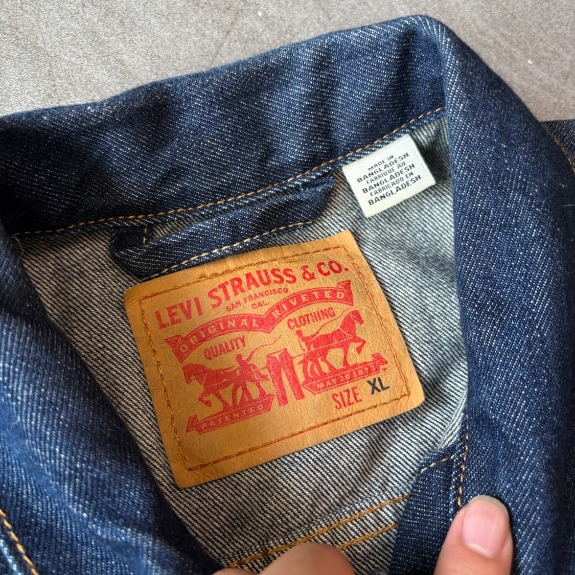 리바이스 정품 청 데님 자켓  상품이미지5