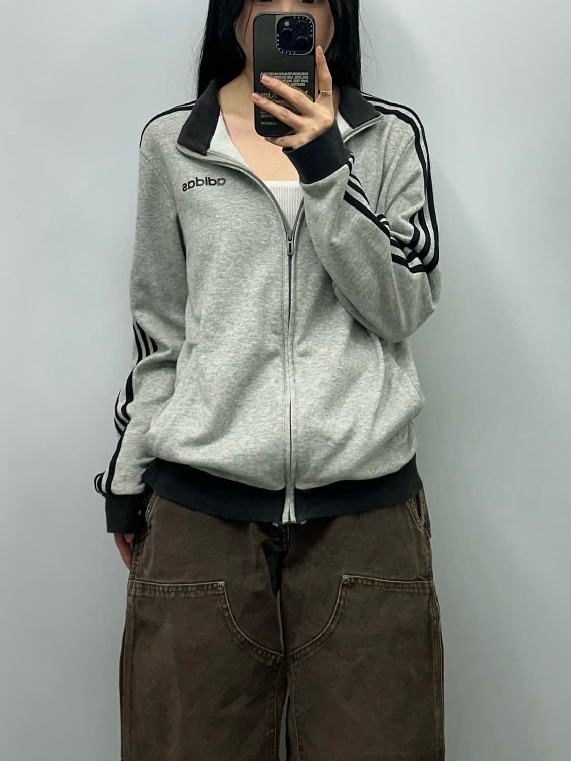 아디다스 대대장 그레이 사이드라인 코튼 져지 상품이미지1