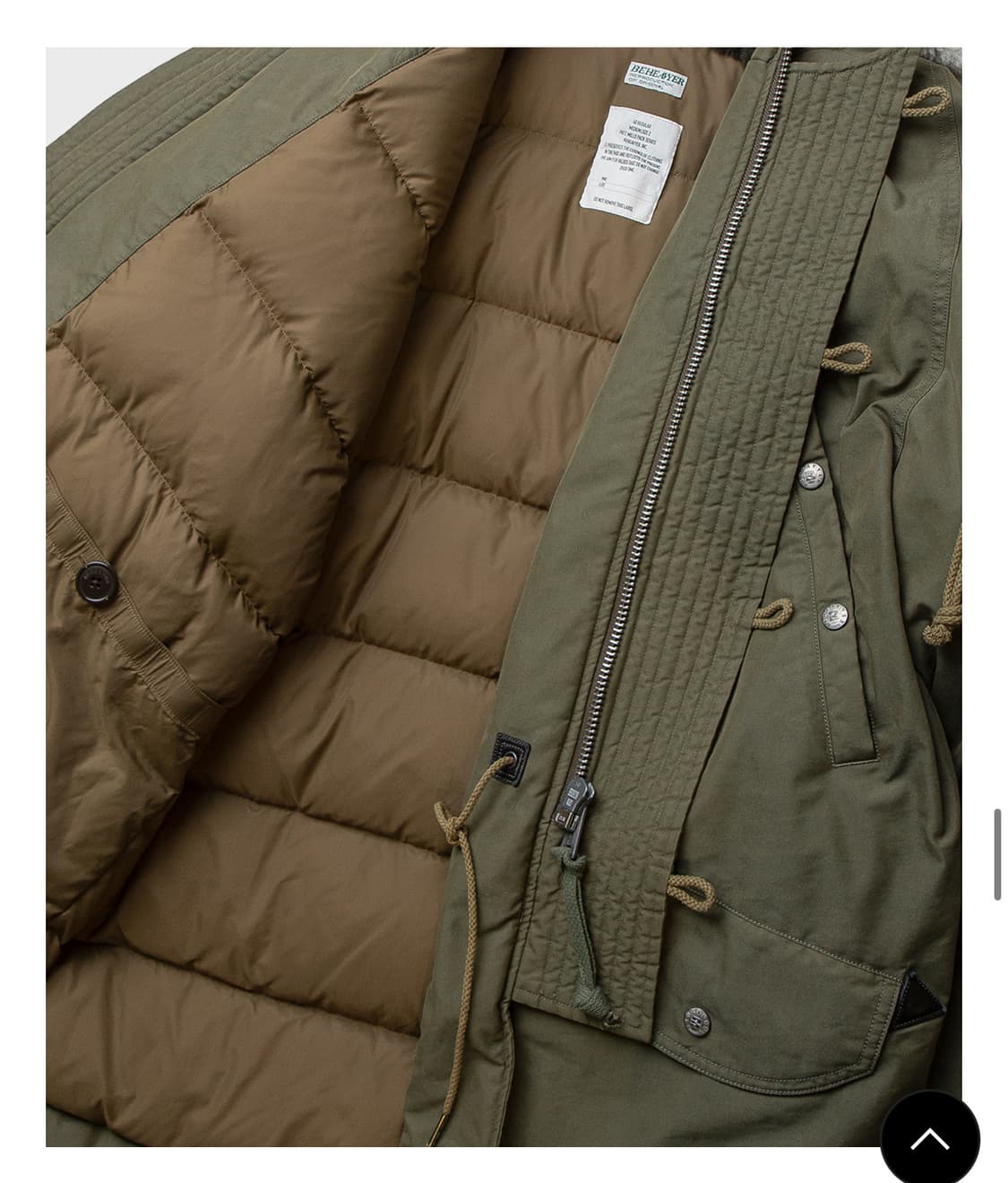 비헤비어 n3b 덕다운파카 상품이미지4