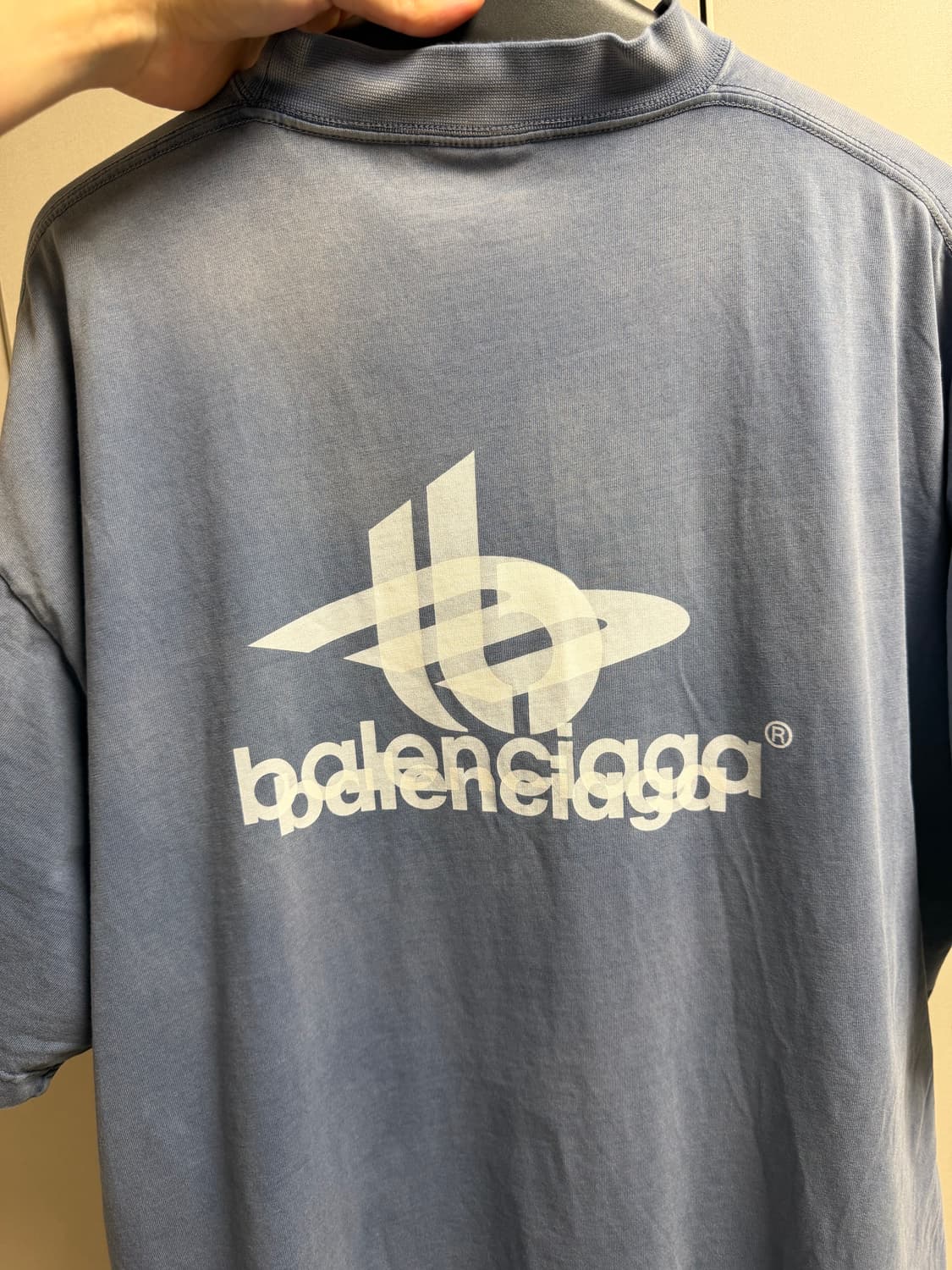 [3] 발렌시아가 레이어드 스포츠 로고 반팔 상품이미지2